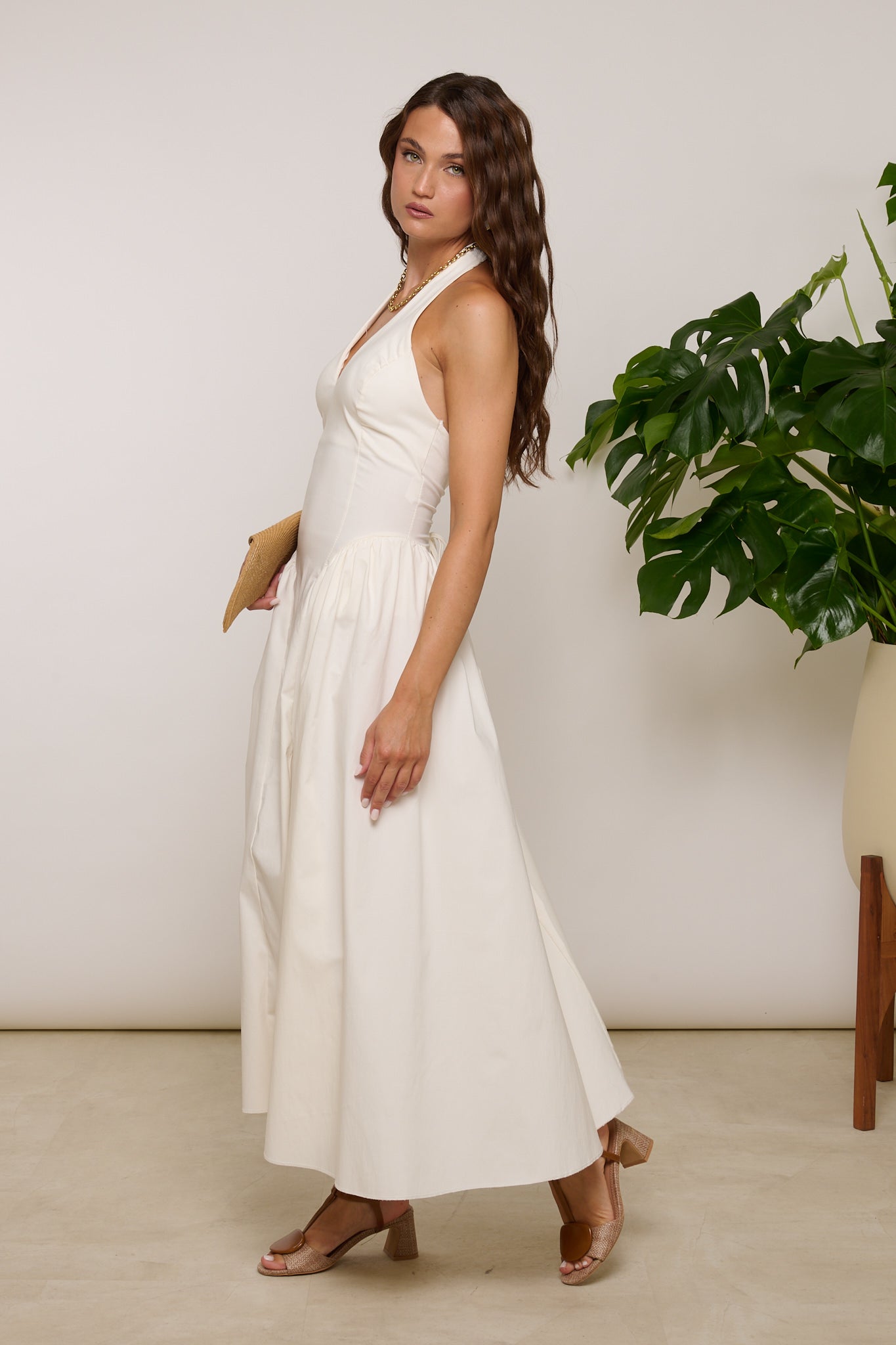 Abito ‘SCOLLO HALTER’ Bianco