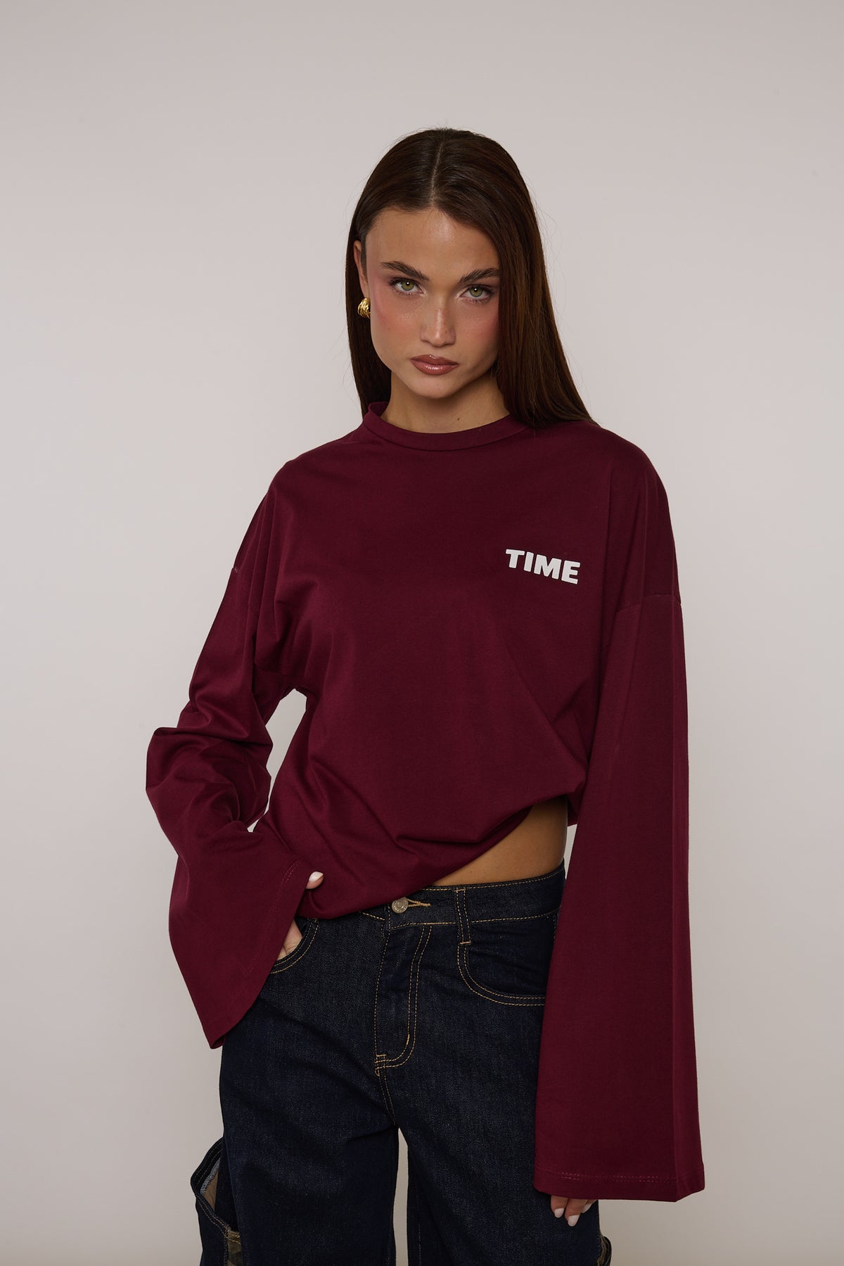 Maglia ‘TIME’ Bordeaux