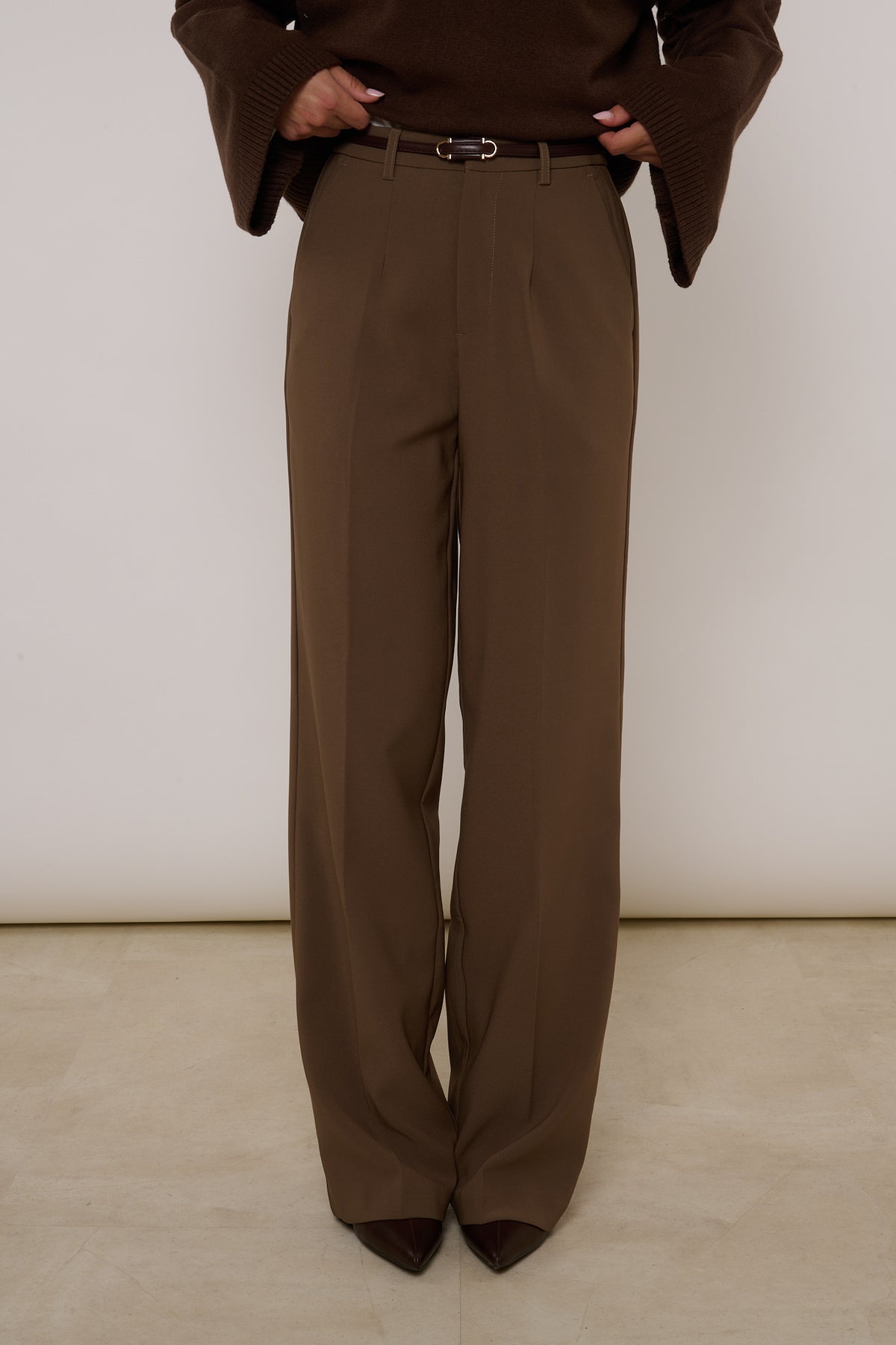 Pantalone ‘GANCETTO AMOUR’ Fango