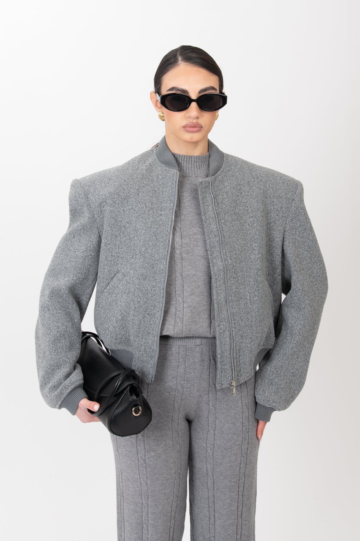 Borsa ‘BAGUETTE’ ecopelle Nera