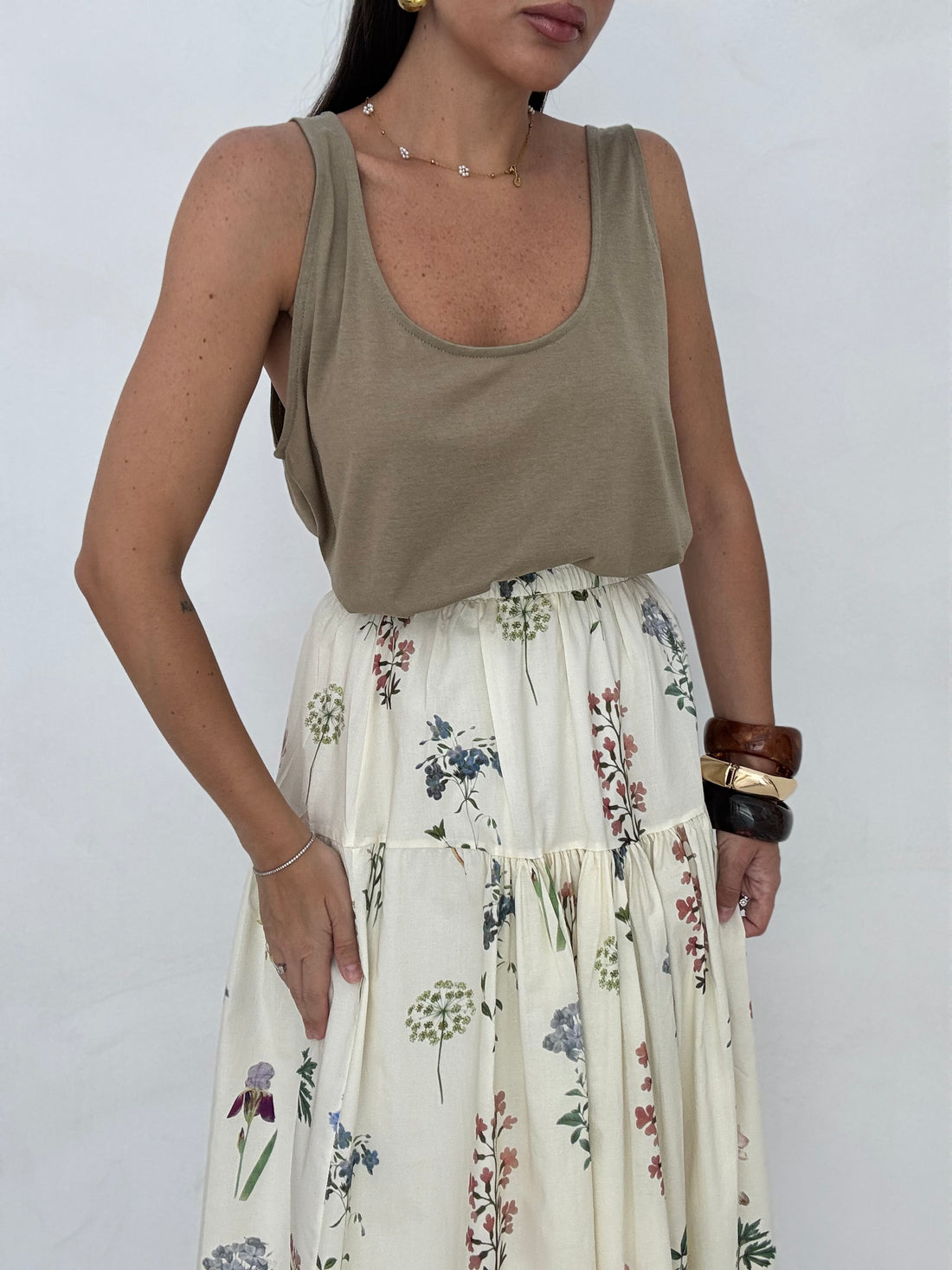 Canotta ‘OVER 70%COTONE’ Fango