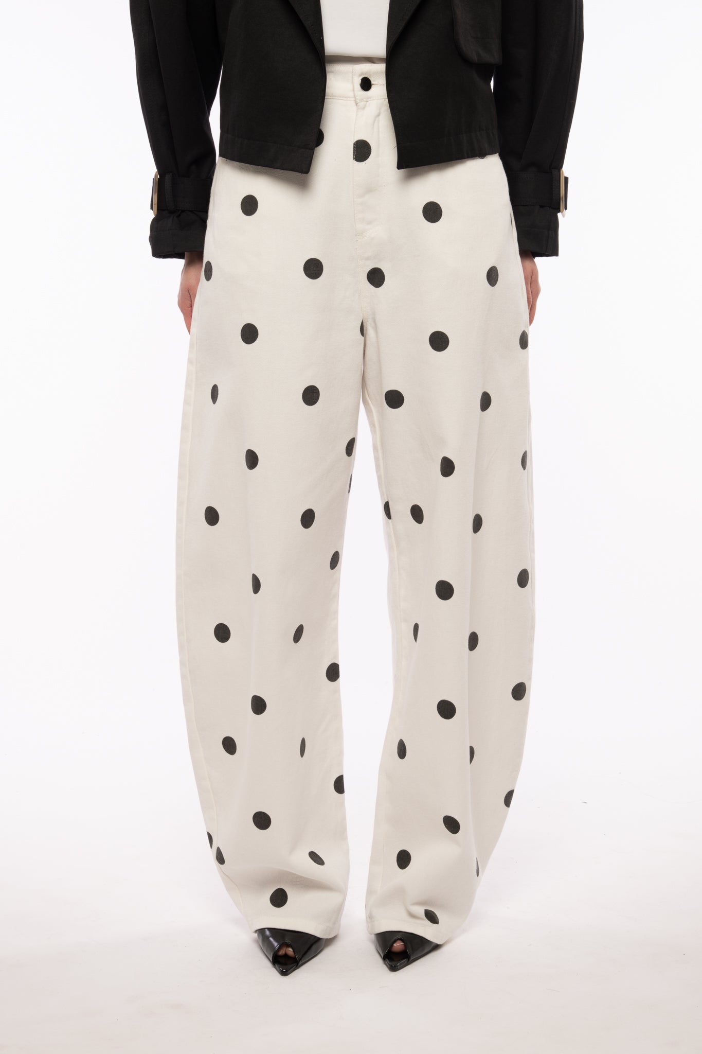 Jeans ‘POIS’ Ballon By Lumina Bianco
