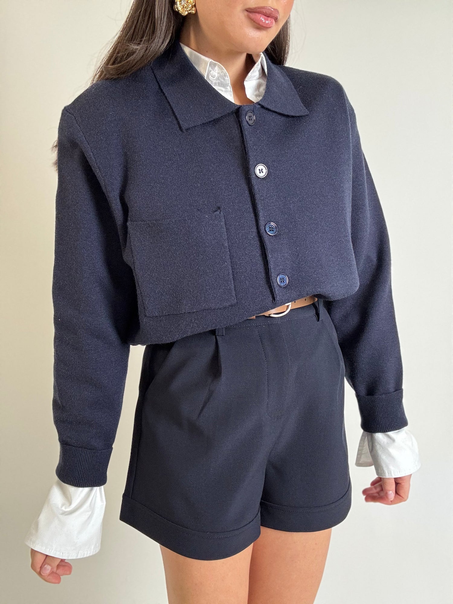 Maglione/Polo ‘TASCHINO’ Blu Notte