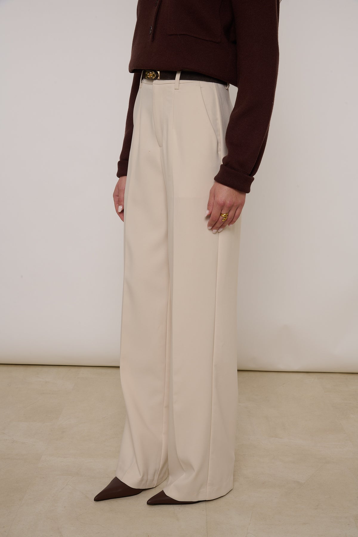 Pantalone ‘GANCETTO AMOUR’ Panna
