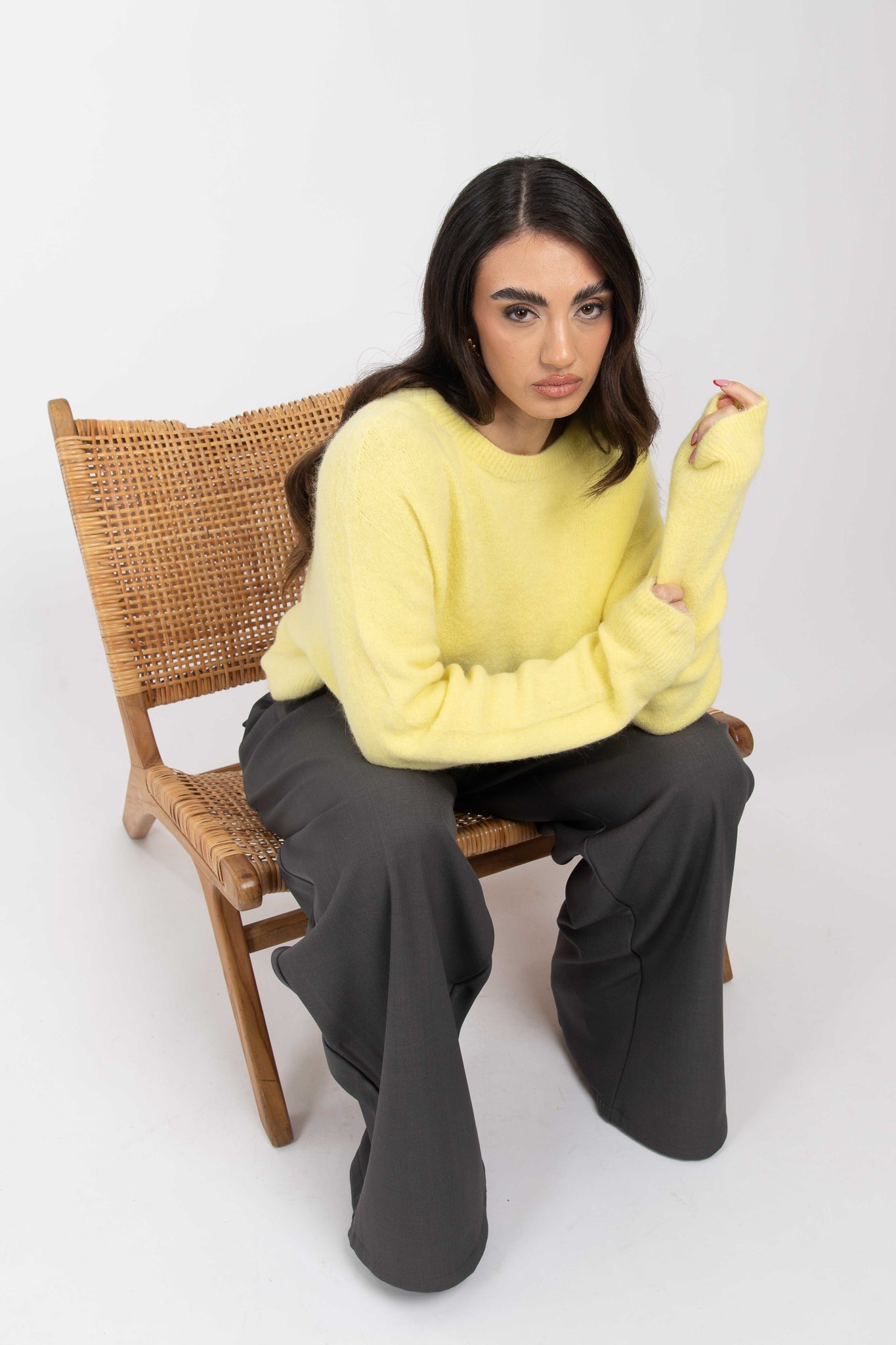 Maglione Basic ‘27% ALPACA’ BY LUMINA Giallo
