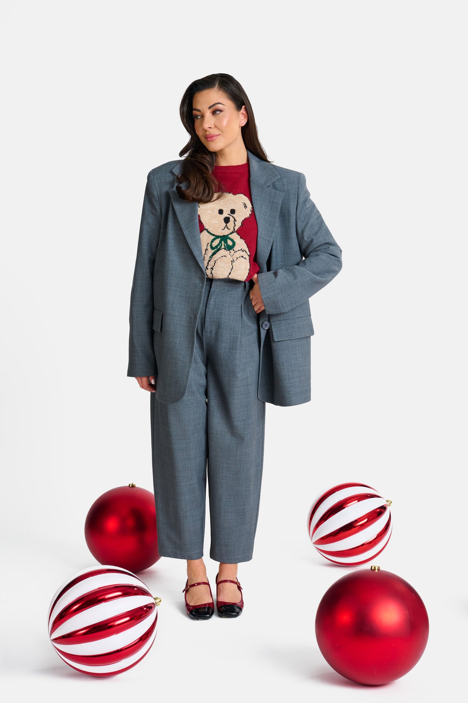 Pantalone ‘BARREL 52%LANA 3&33’ Grigio