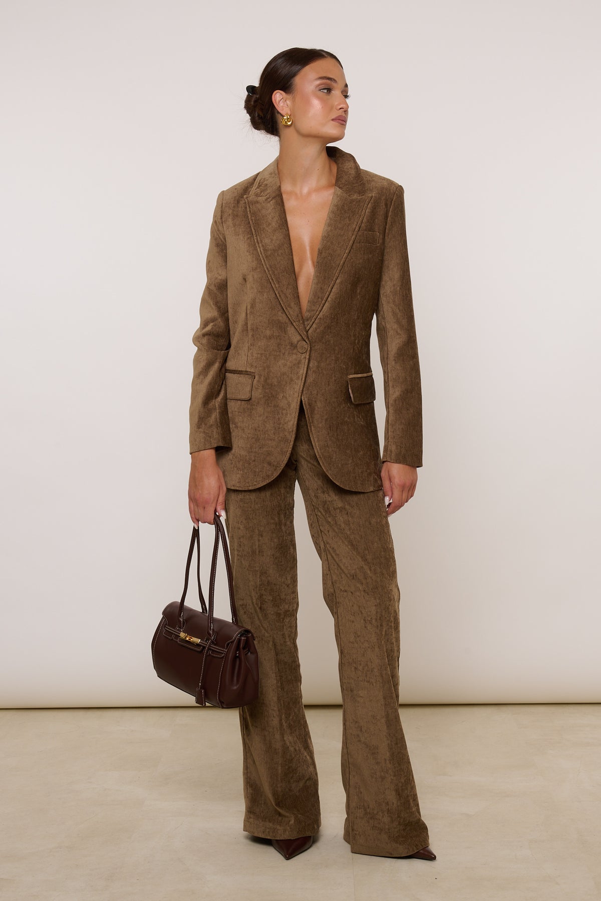 Tailleur ‘VELLUTO’ Fango