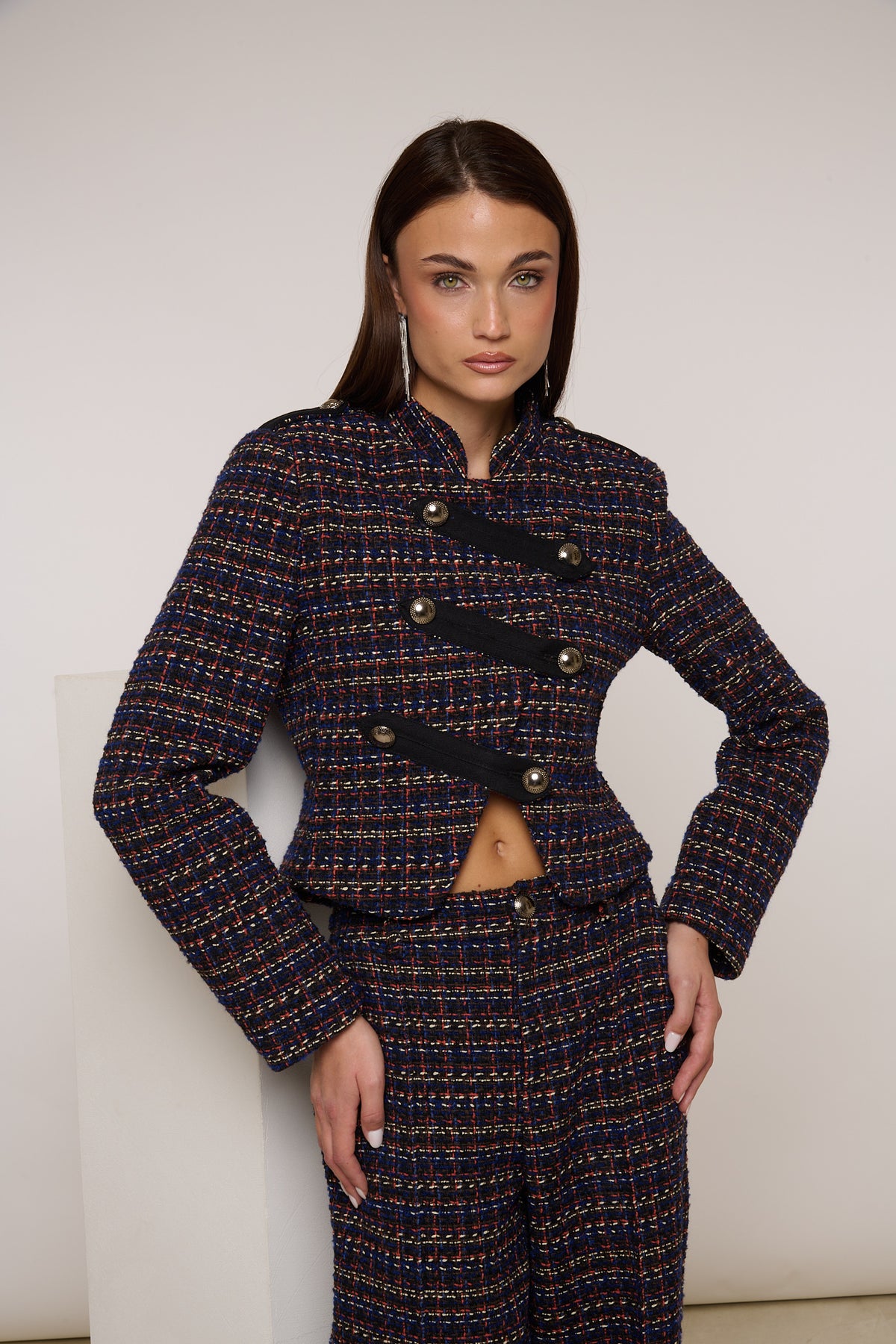 Giacca ‘TWEED’ By Lumina Blu Notte