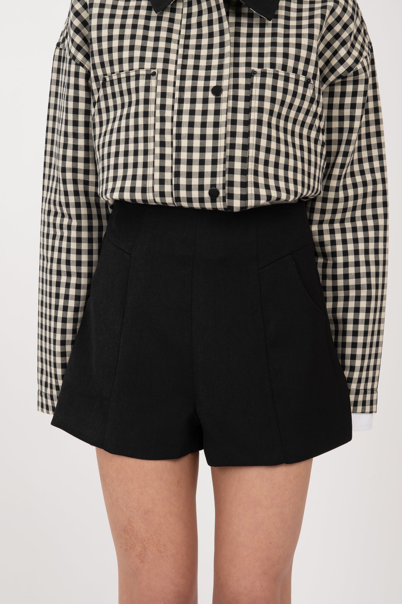 Pantaloncino strutturato Nero