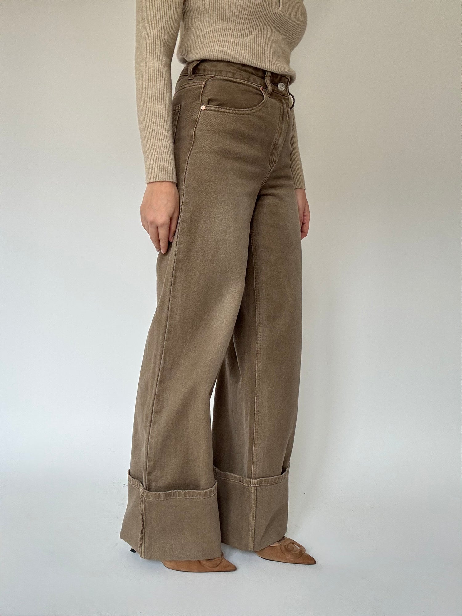 Jeans ‘MAXI PIEGONE’ Fango