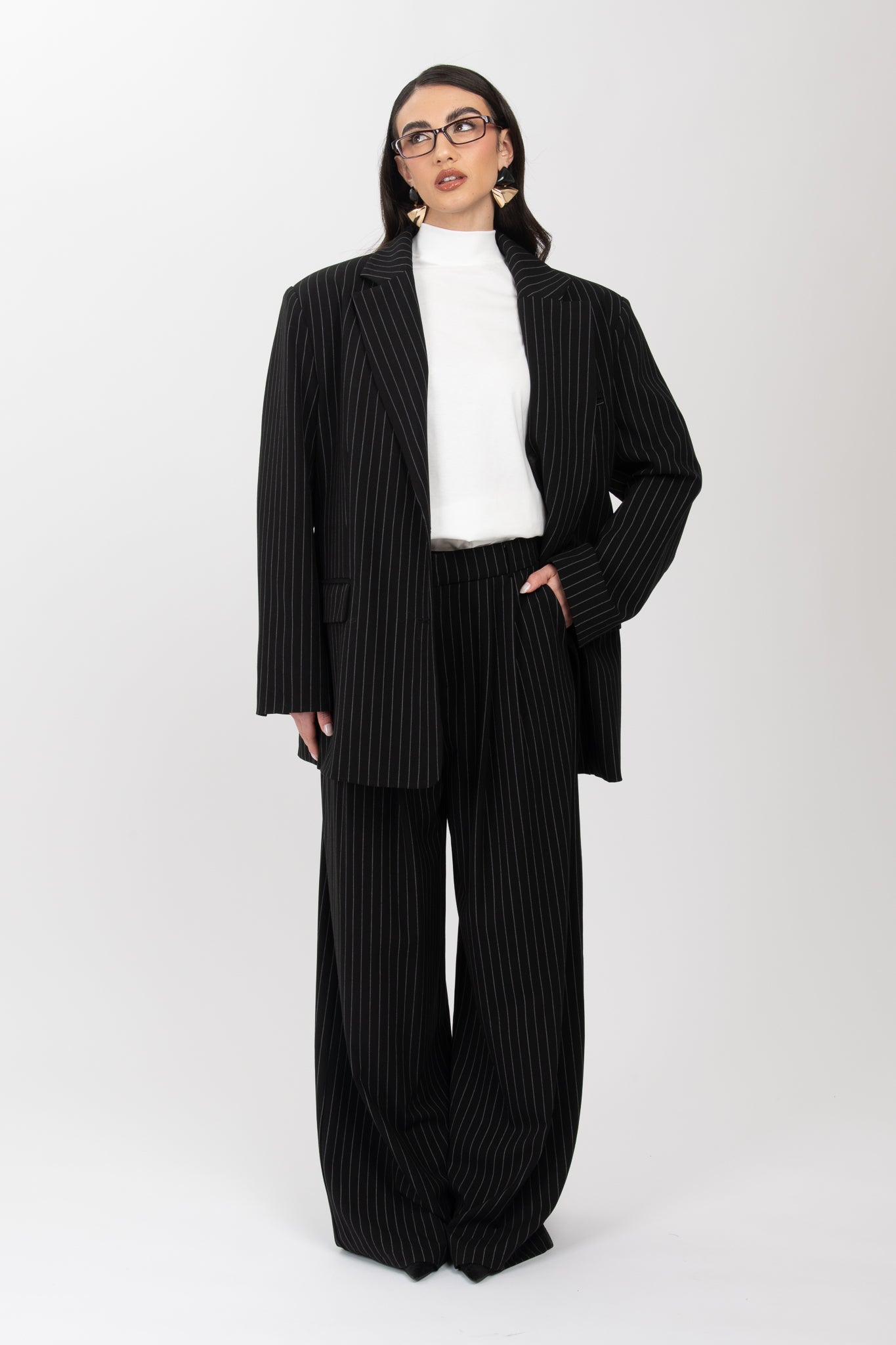 Pantalone ‘GESSATO BY LUMINA’ Nero