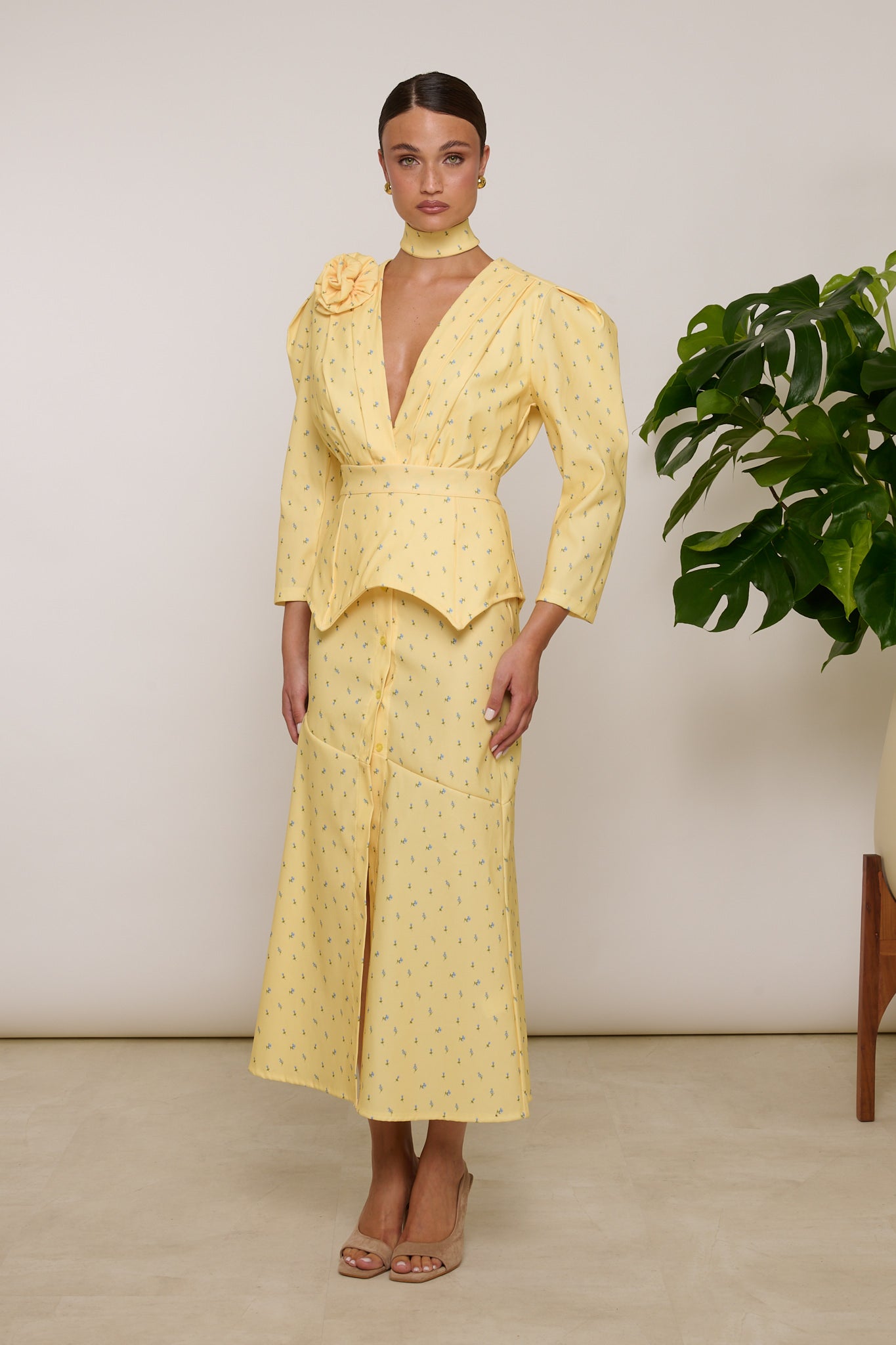 Abito ‘MINI FIORI’ Giallo