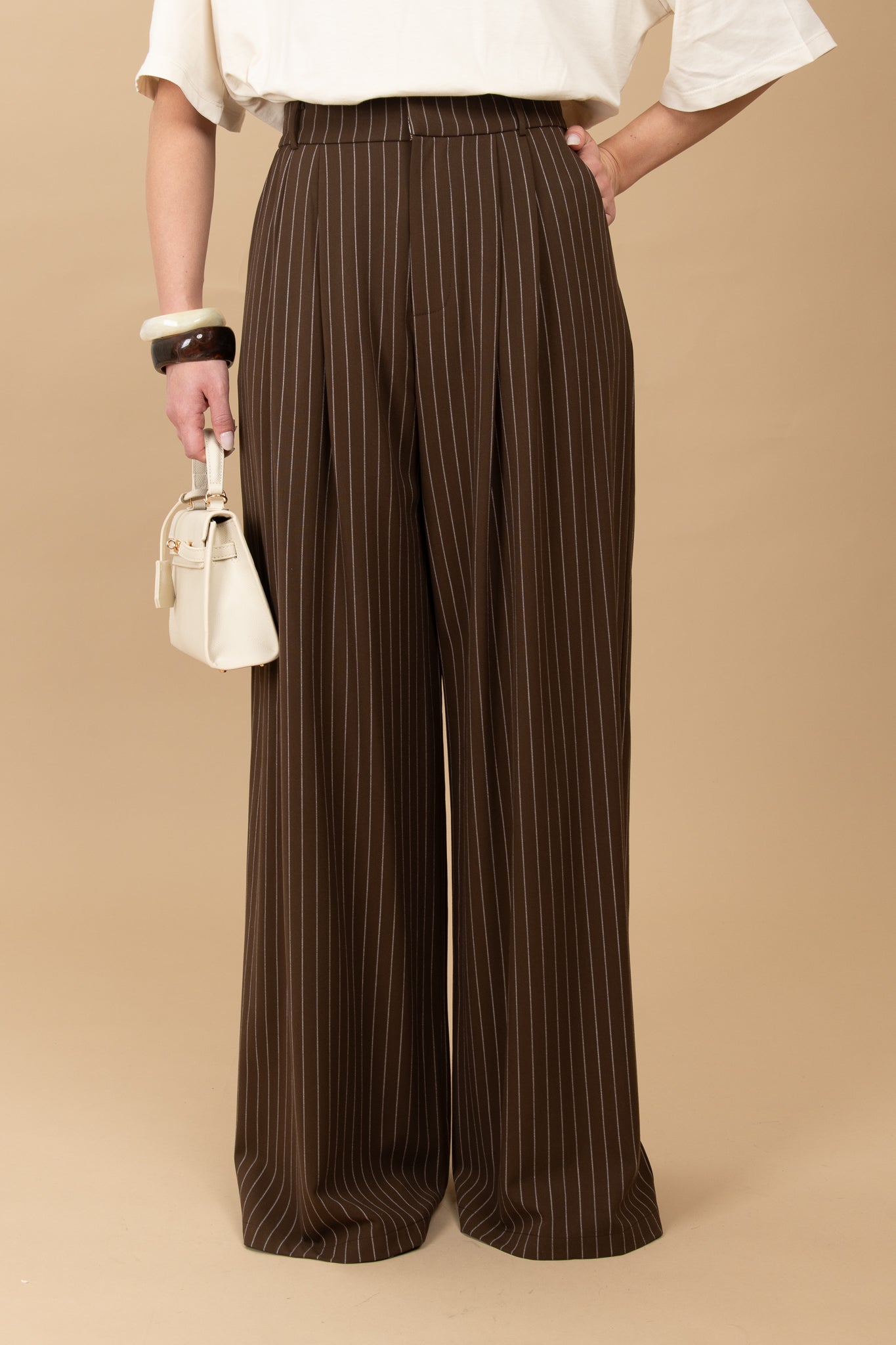 Pantalone ‘GESSATO BY LUMINA’ Cacao