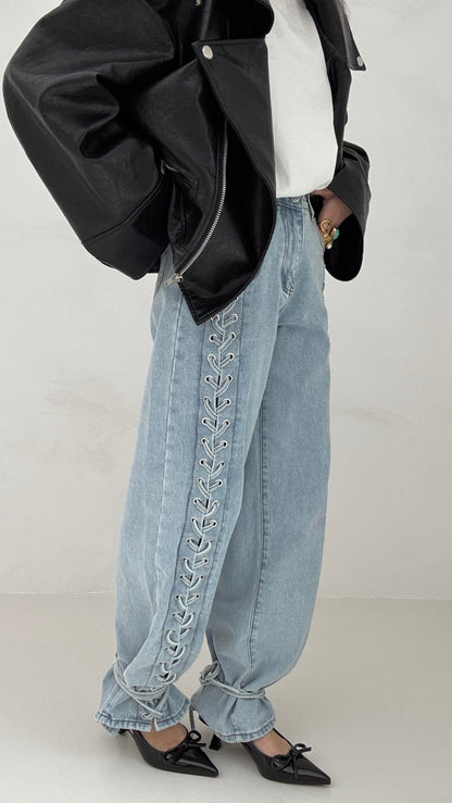 Jeans ‘STRINGHE’ Denim Chiaro