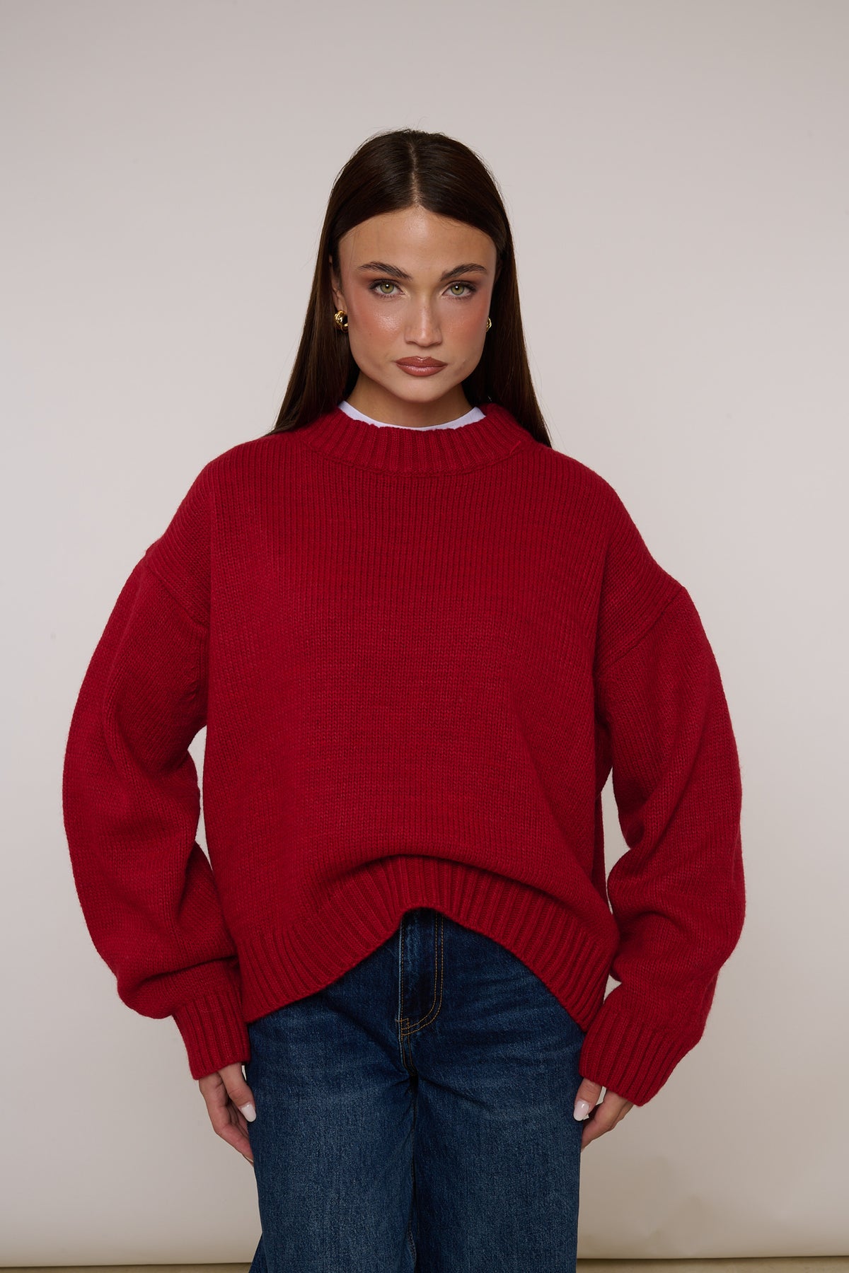 Maglione ‘5%ALPACA’ BY LUMINA’ Rosso