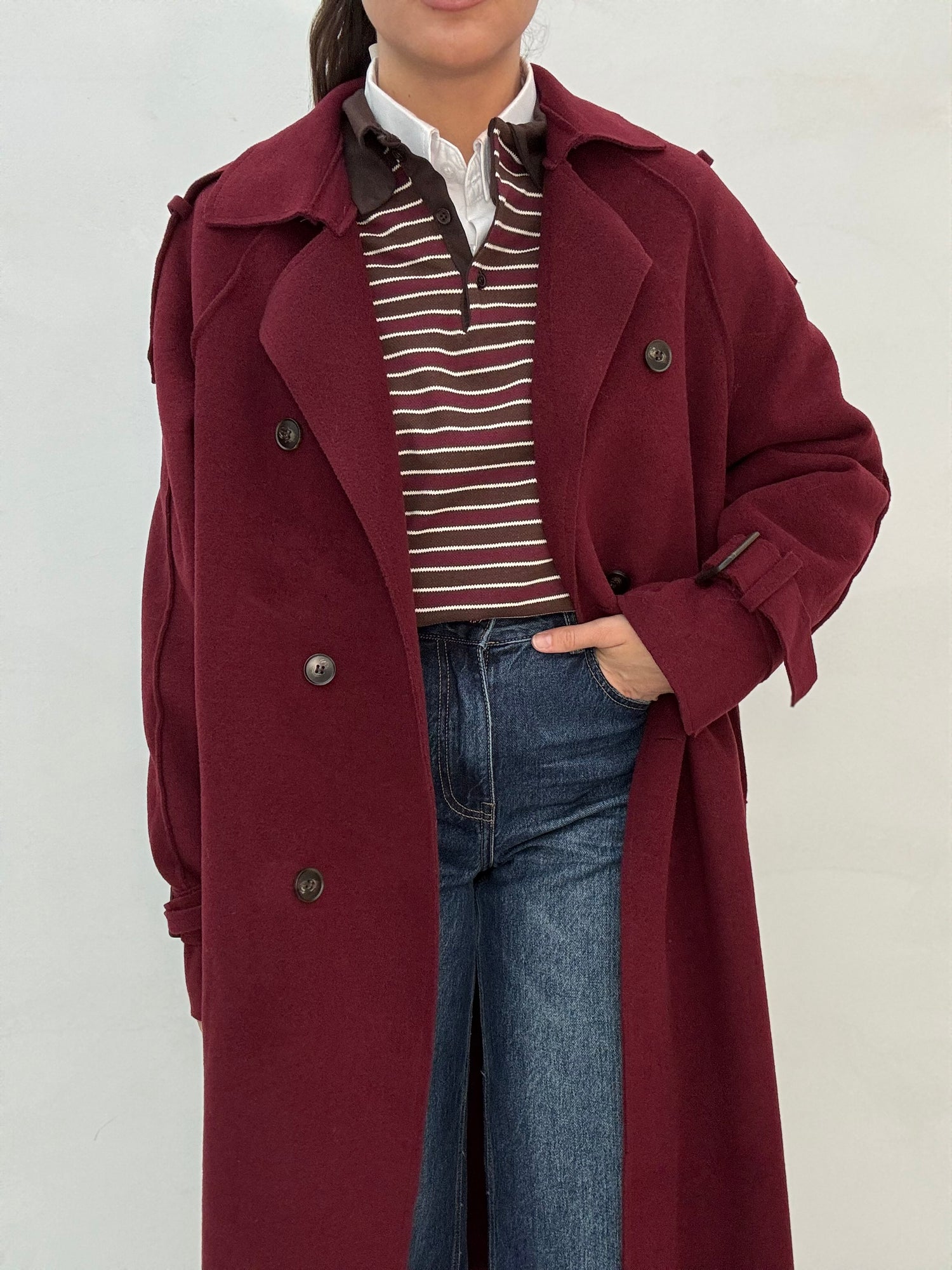 Trench/Cappotto Bordeaux