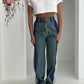 Jeans con tessuto tecnico Panna e Blu