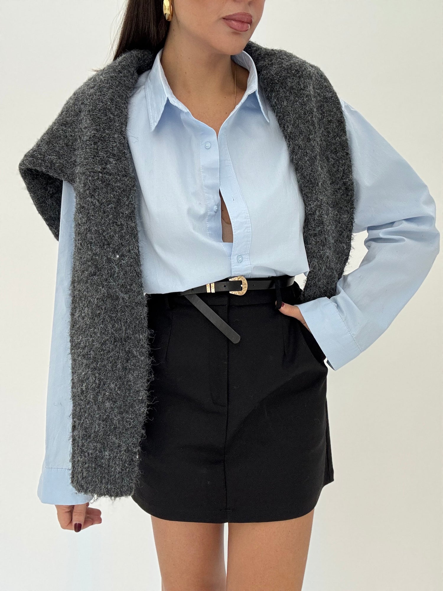 Gonna ‘MINI’ con cinturino Nera