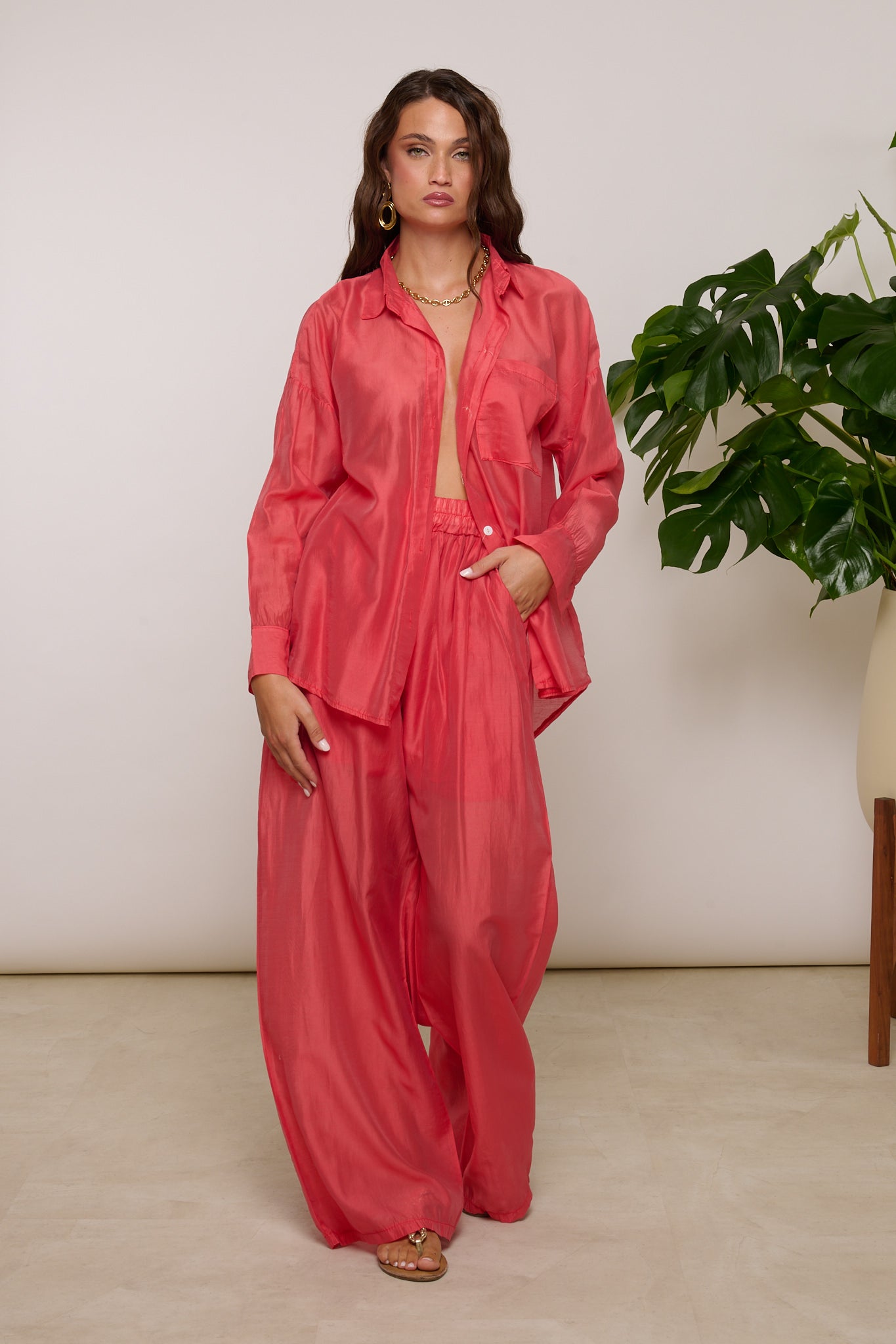 Coordinato ‘CHIFFON’ Corallo
