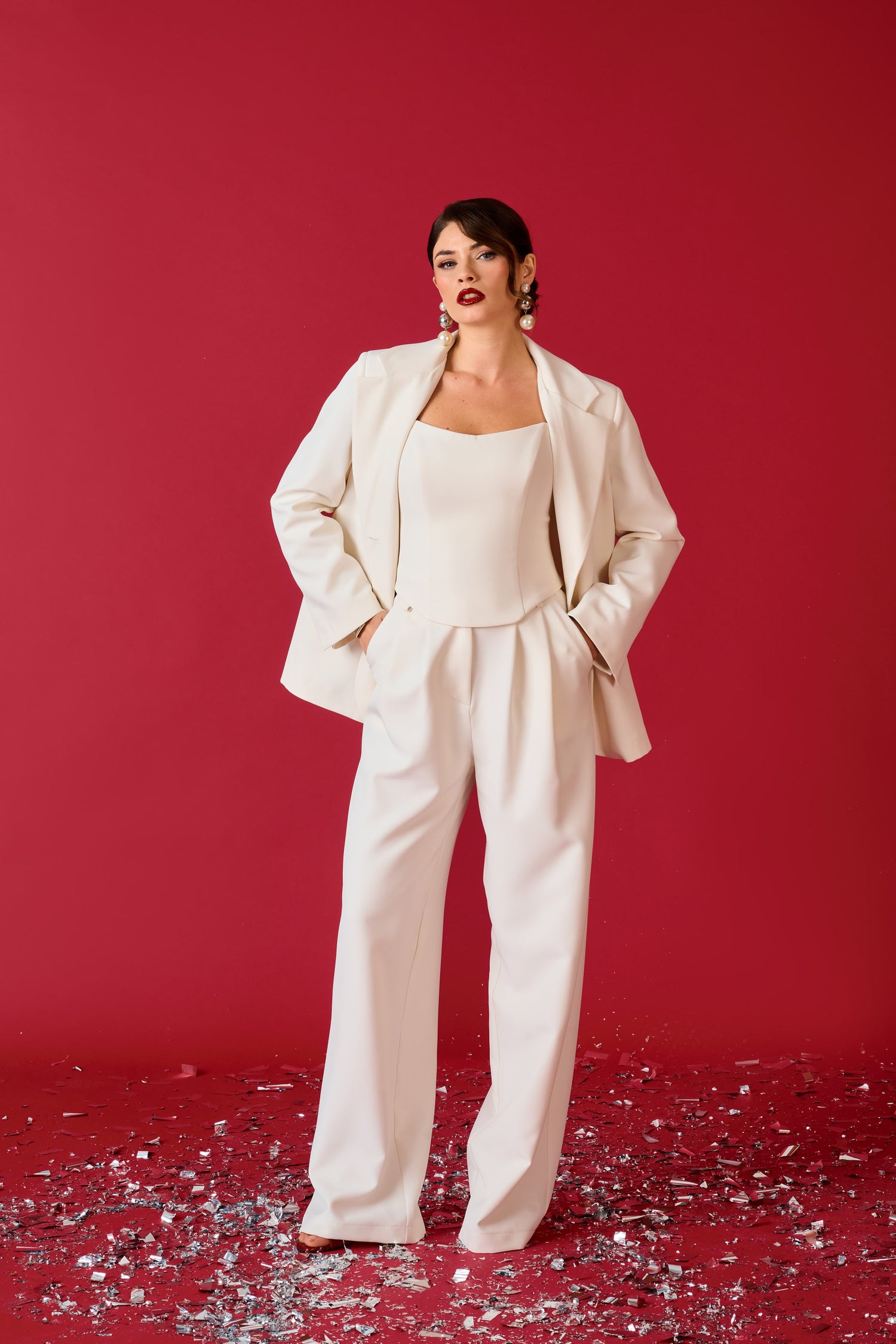 Tailleur tre pezzi ‘LUNARIS 3&33’ Bianco