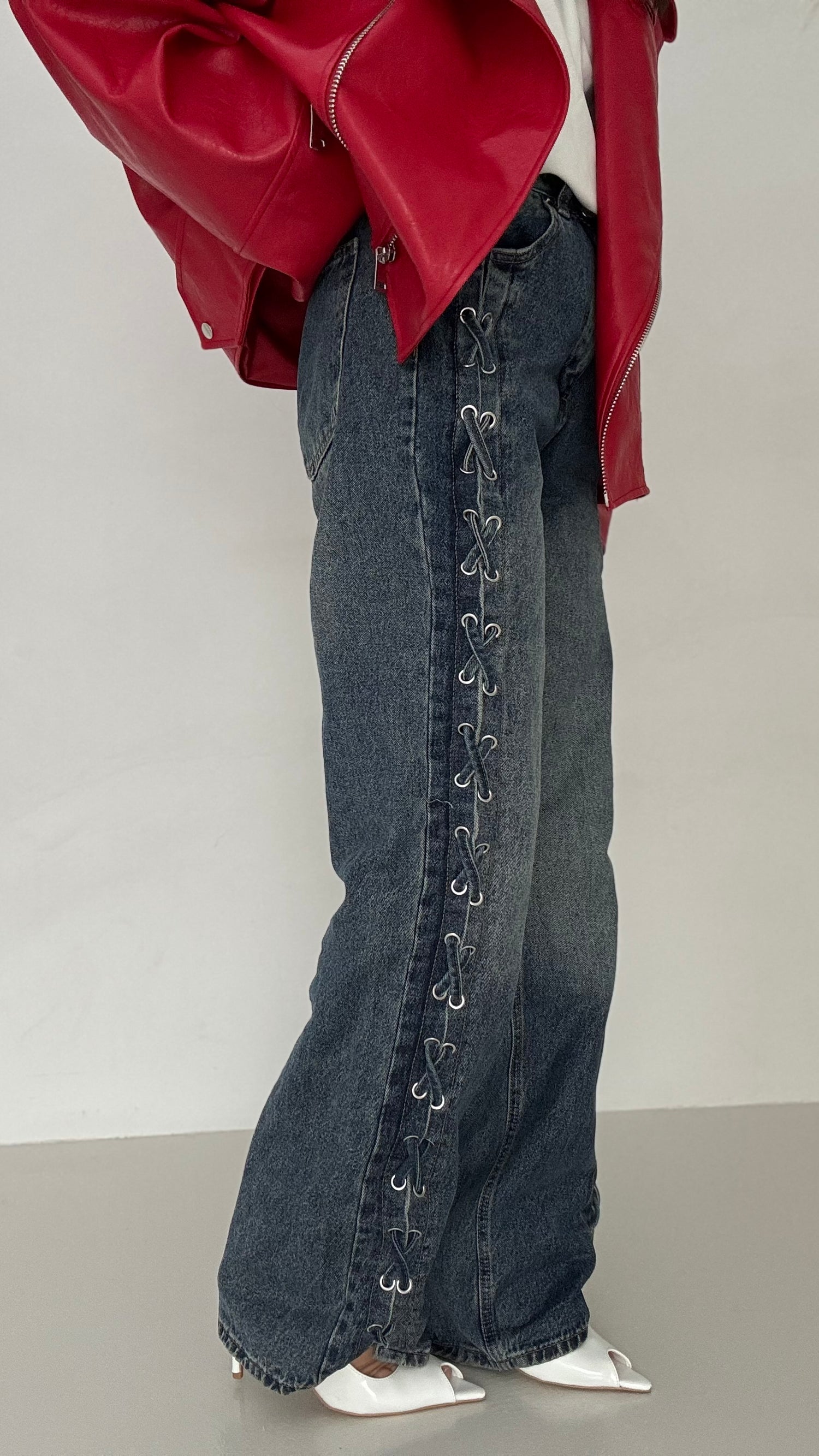 Jeans ‘STRINGHE’ Denim Scuro