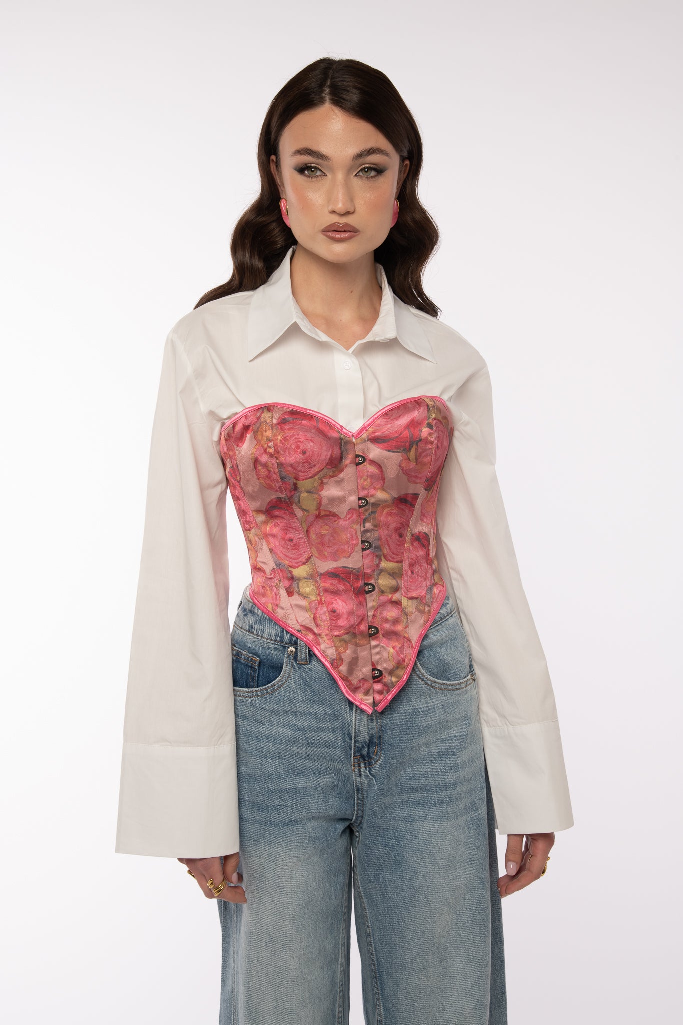 Corsetto ‘CON STRINGHE’ Rosa