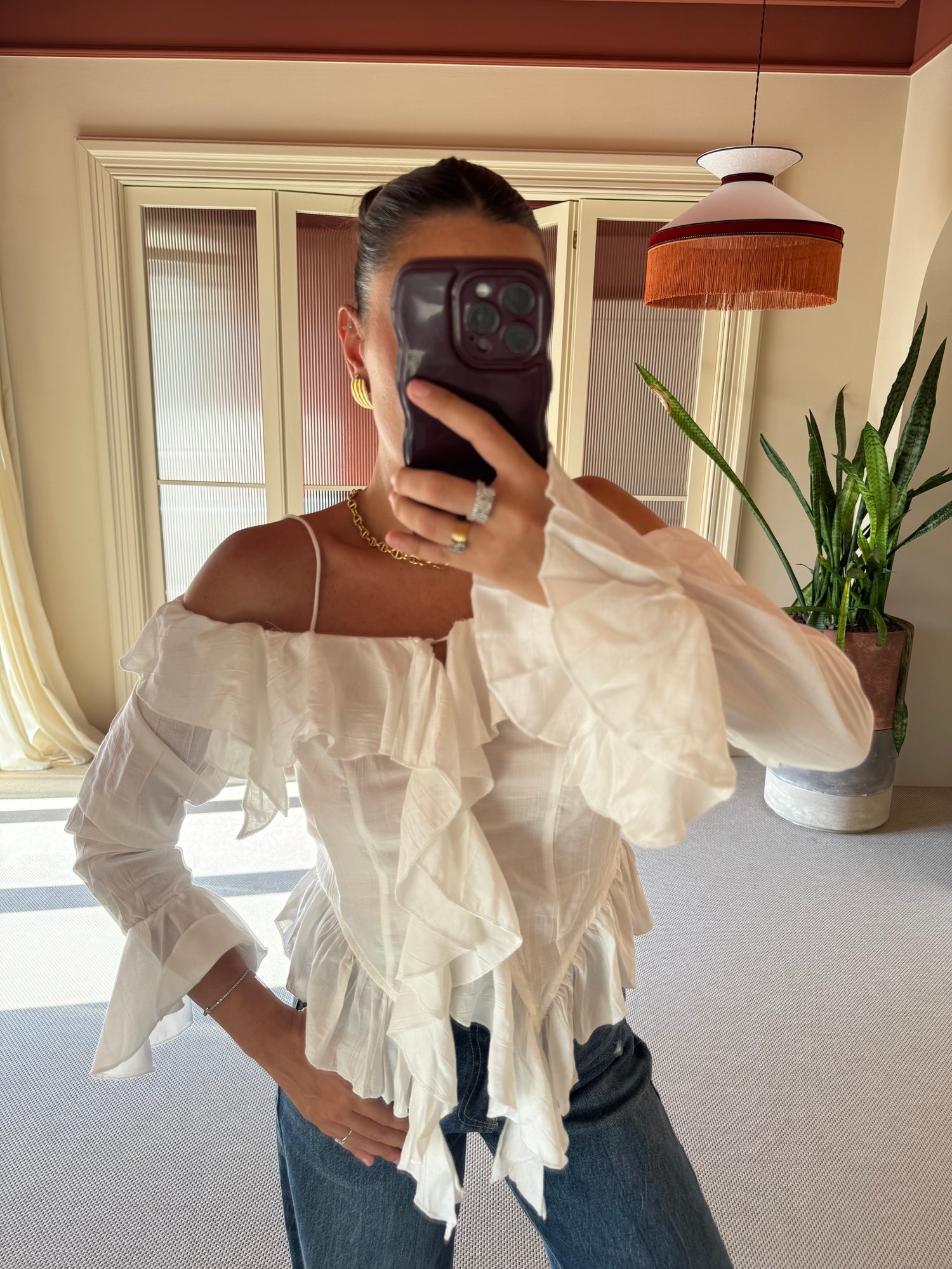 Blusa ‘ROUCHES’ Bianca