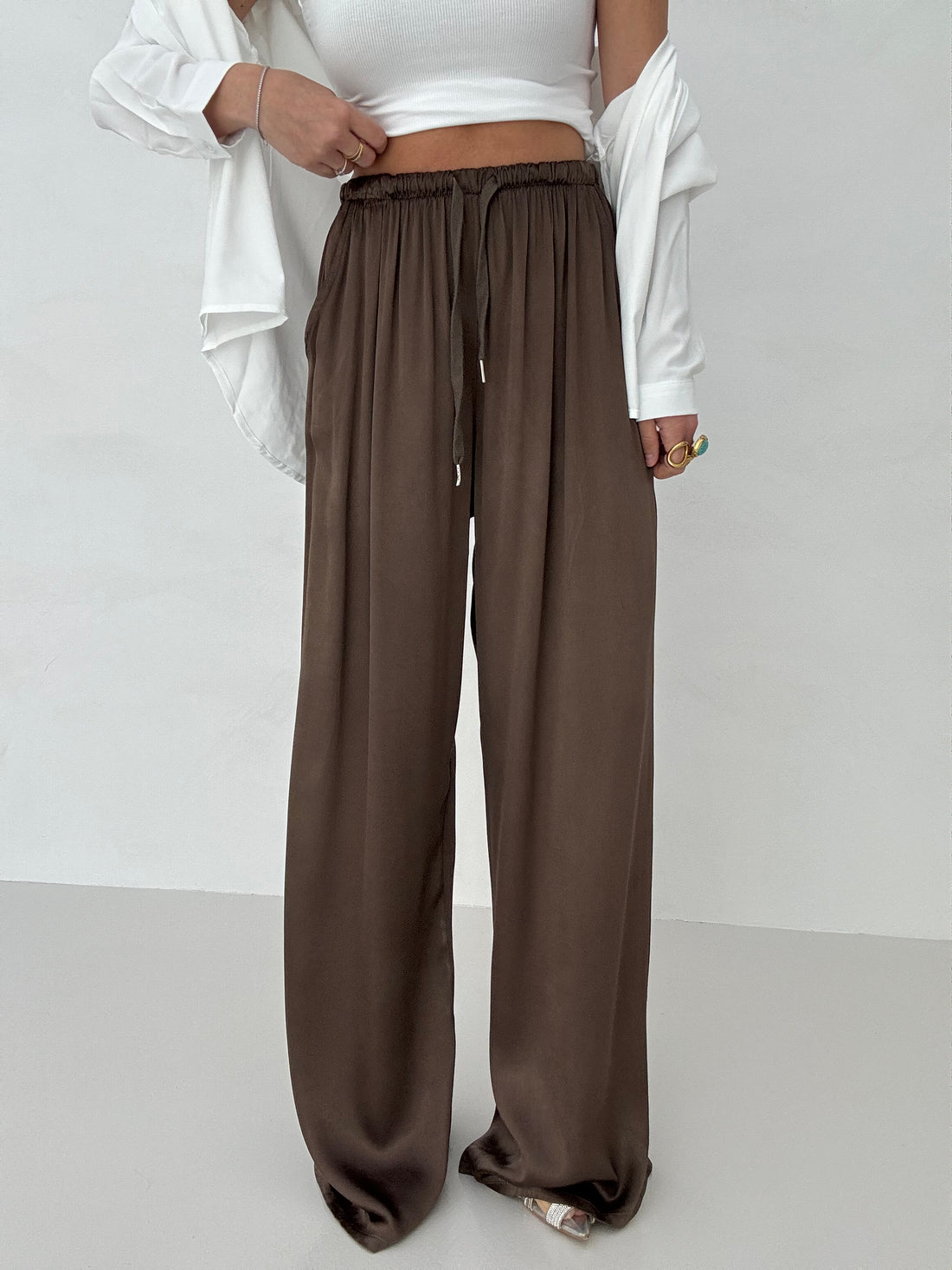 Pantalone ‘LAMINATO’ Cacao