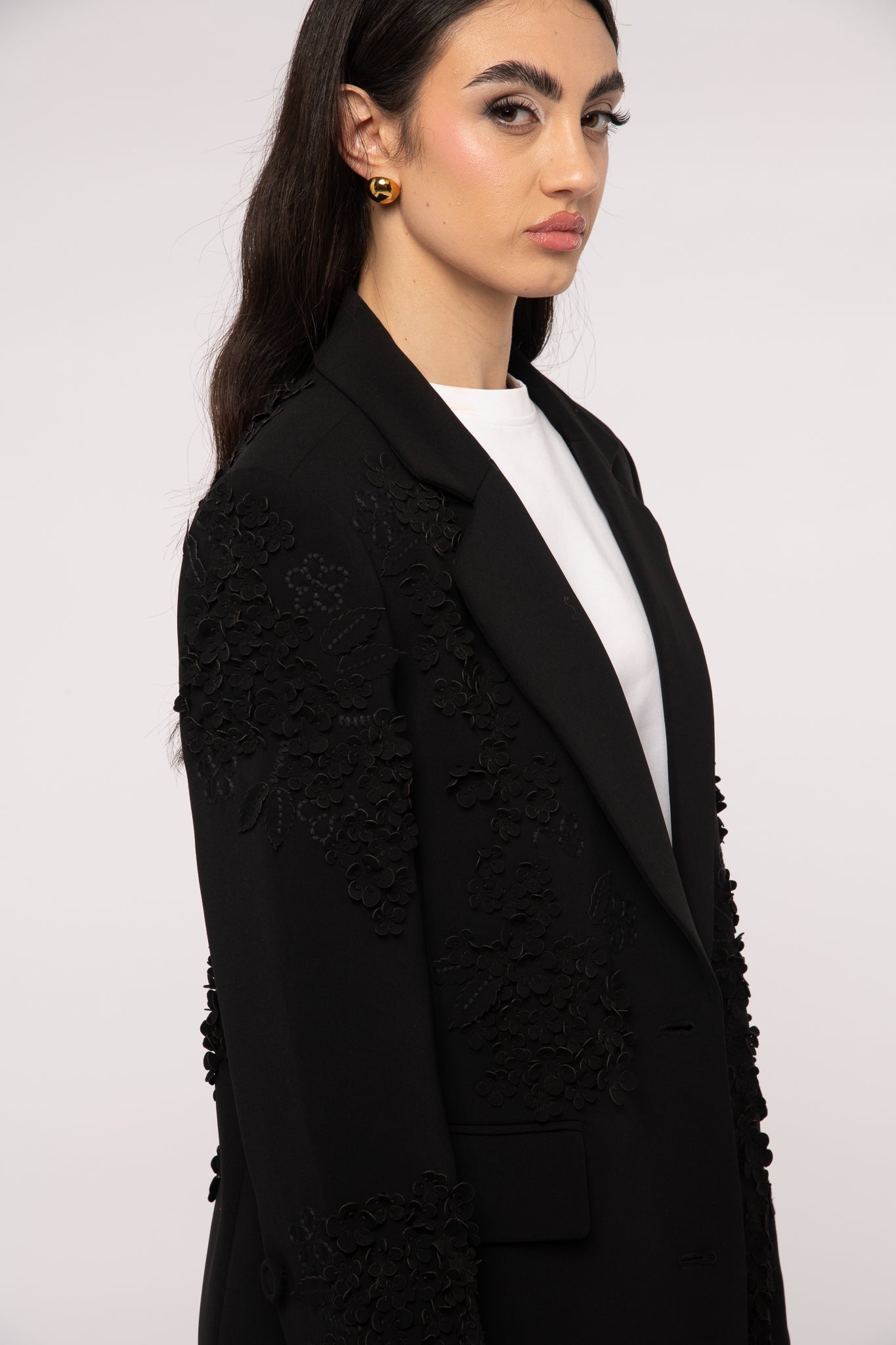 Blazer ‘CON FIORI’ Nero