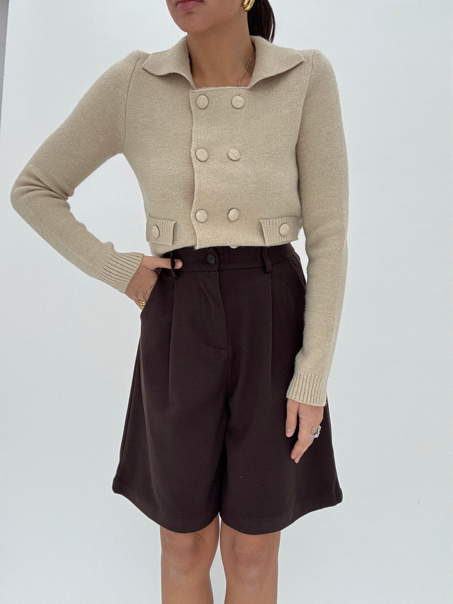 Bermuda ‘IN PANNO’ Con Pence Cacao