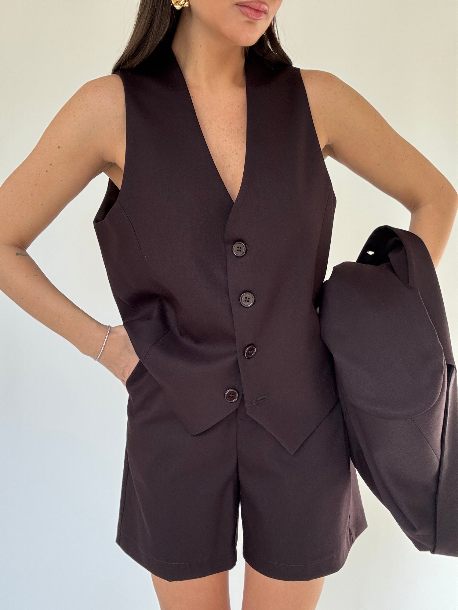 Gilet ‘ICONIC 3&33’ Cacao Scuro