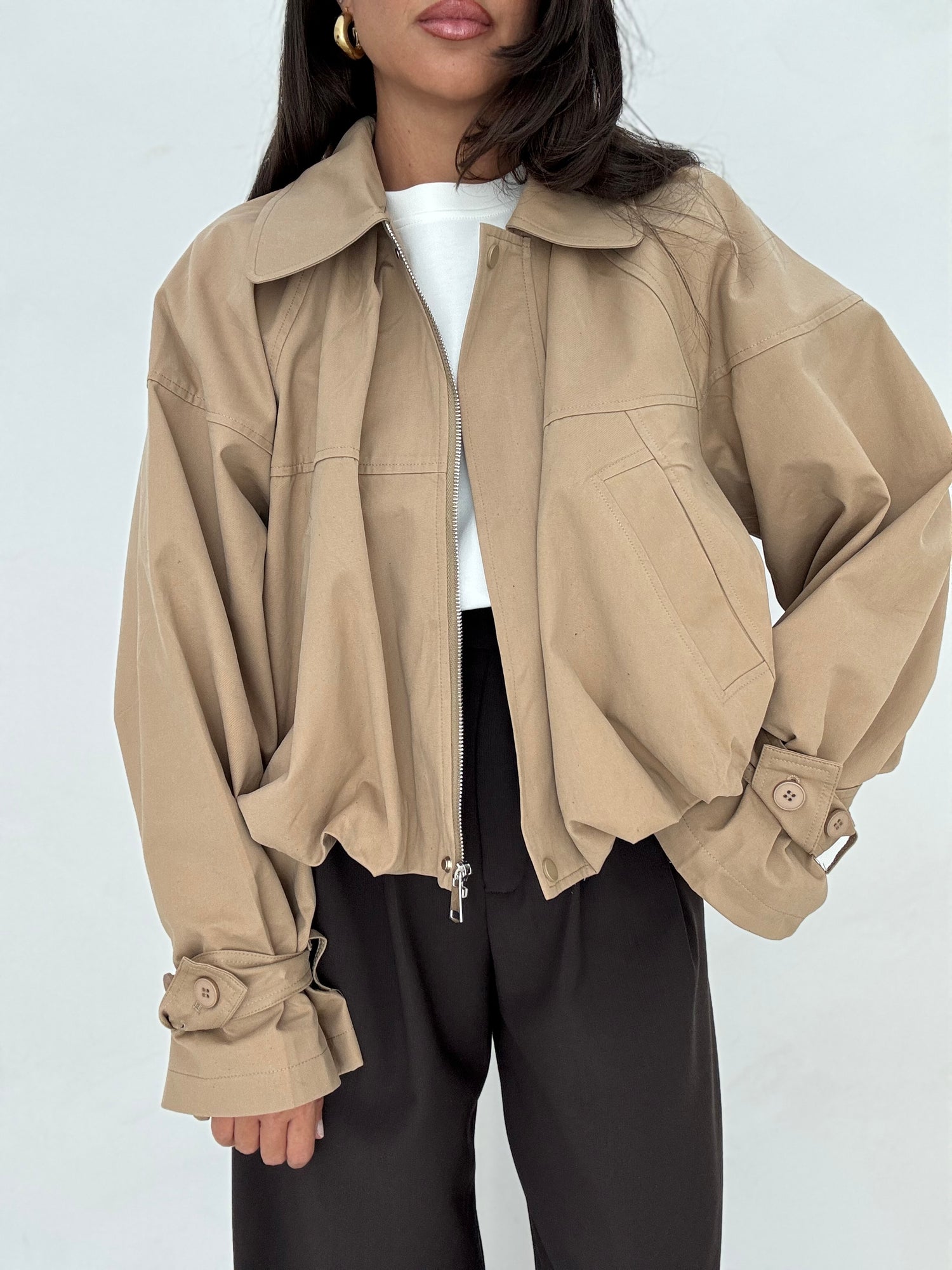 Bomber/Trench  ‘MILLIE’ Camel