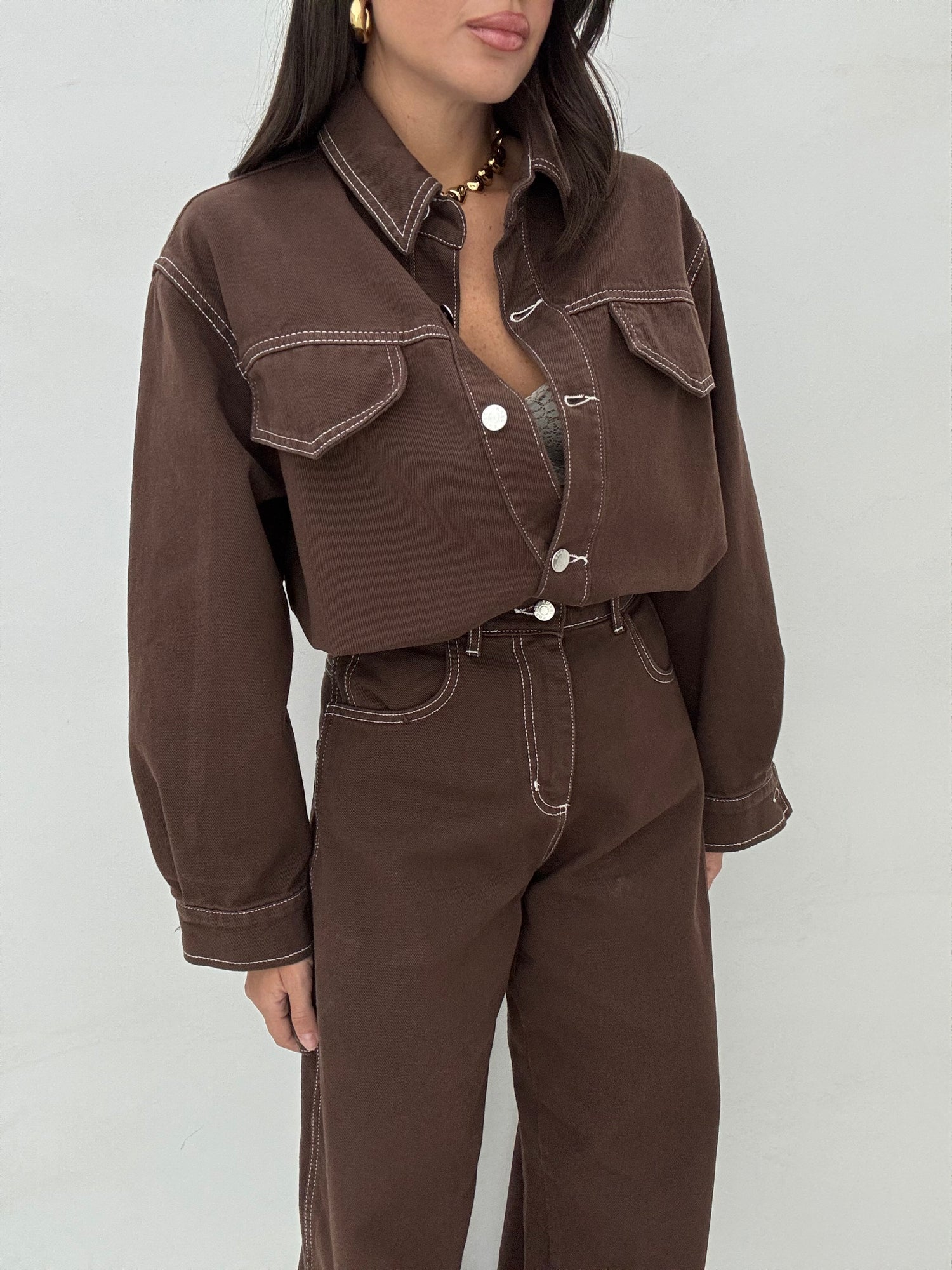 Camicia ‘D68’ Cacao