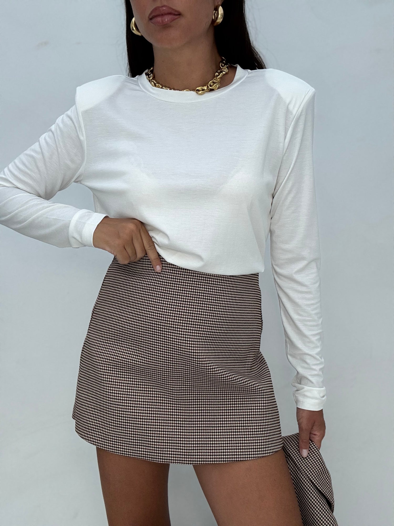 Maglia ‘BASIC CON SPALLINA’ Bianca