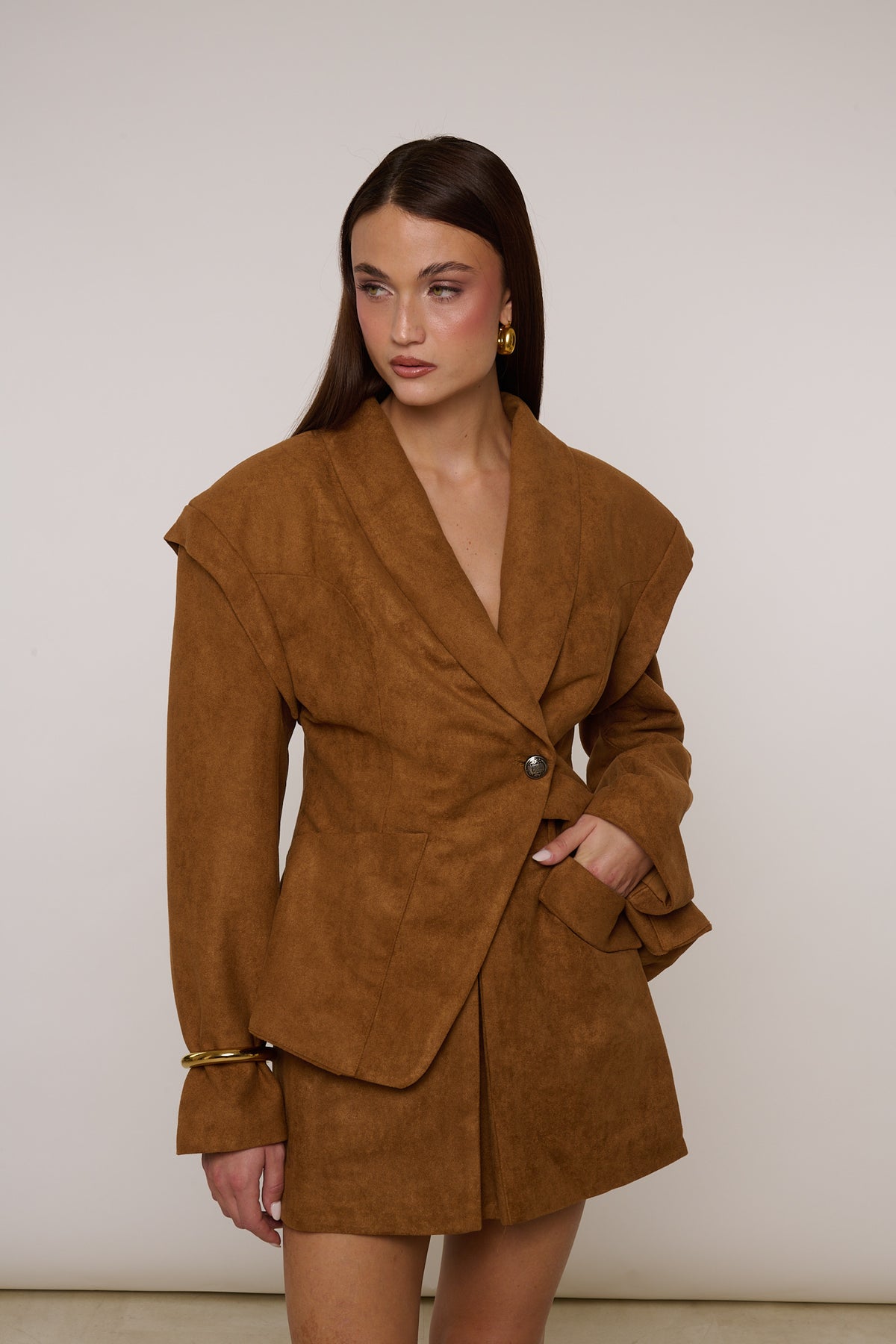 Blazer ‘SUEDE’ By Lumina Camel
