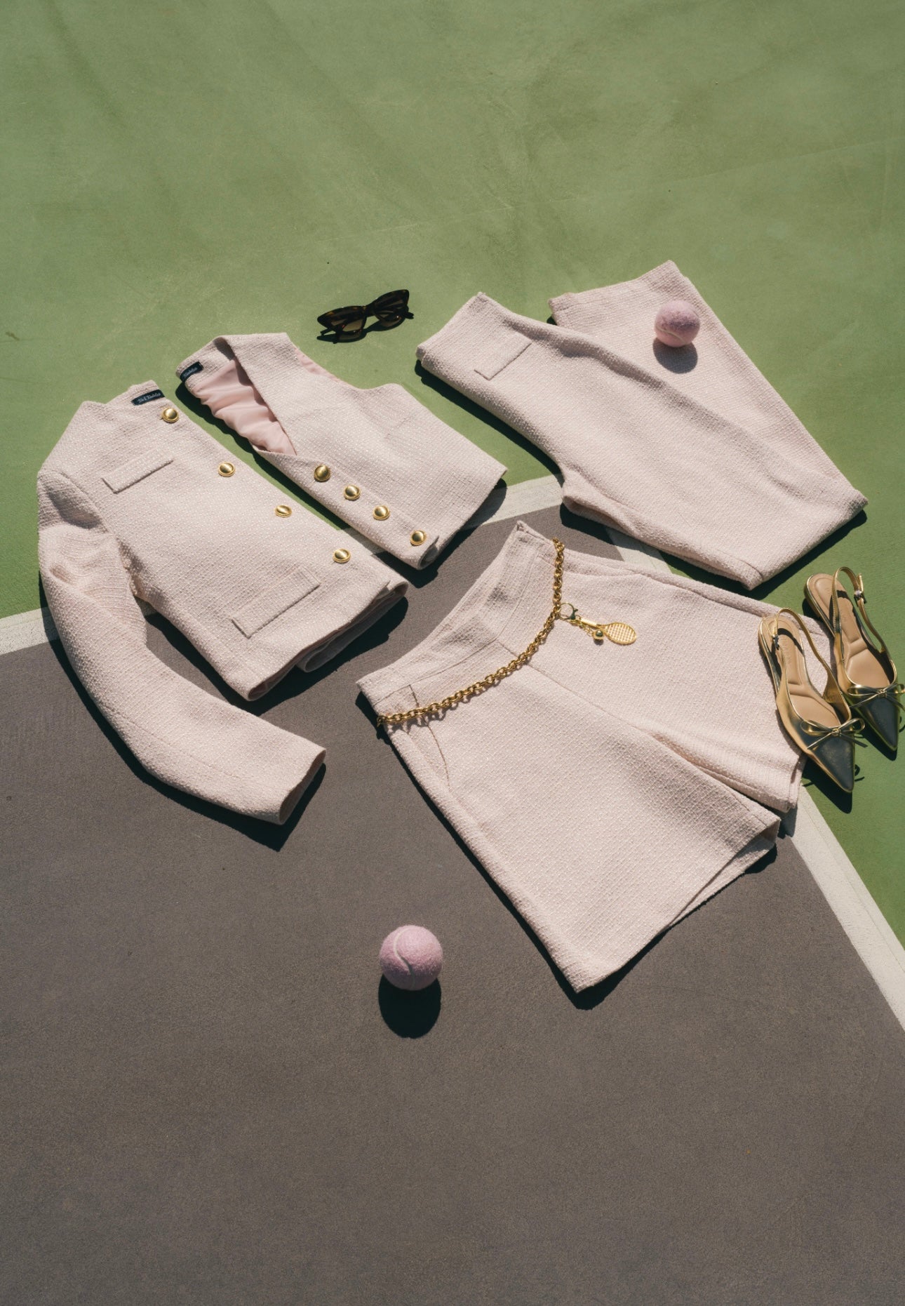 Pantalone ‘TWEED’ 3&33’ Rosa