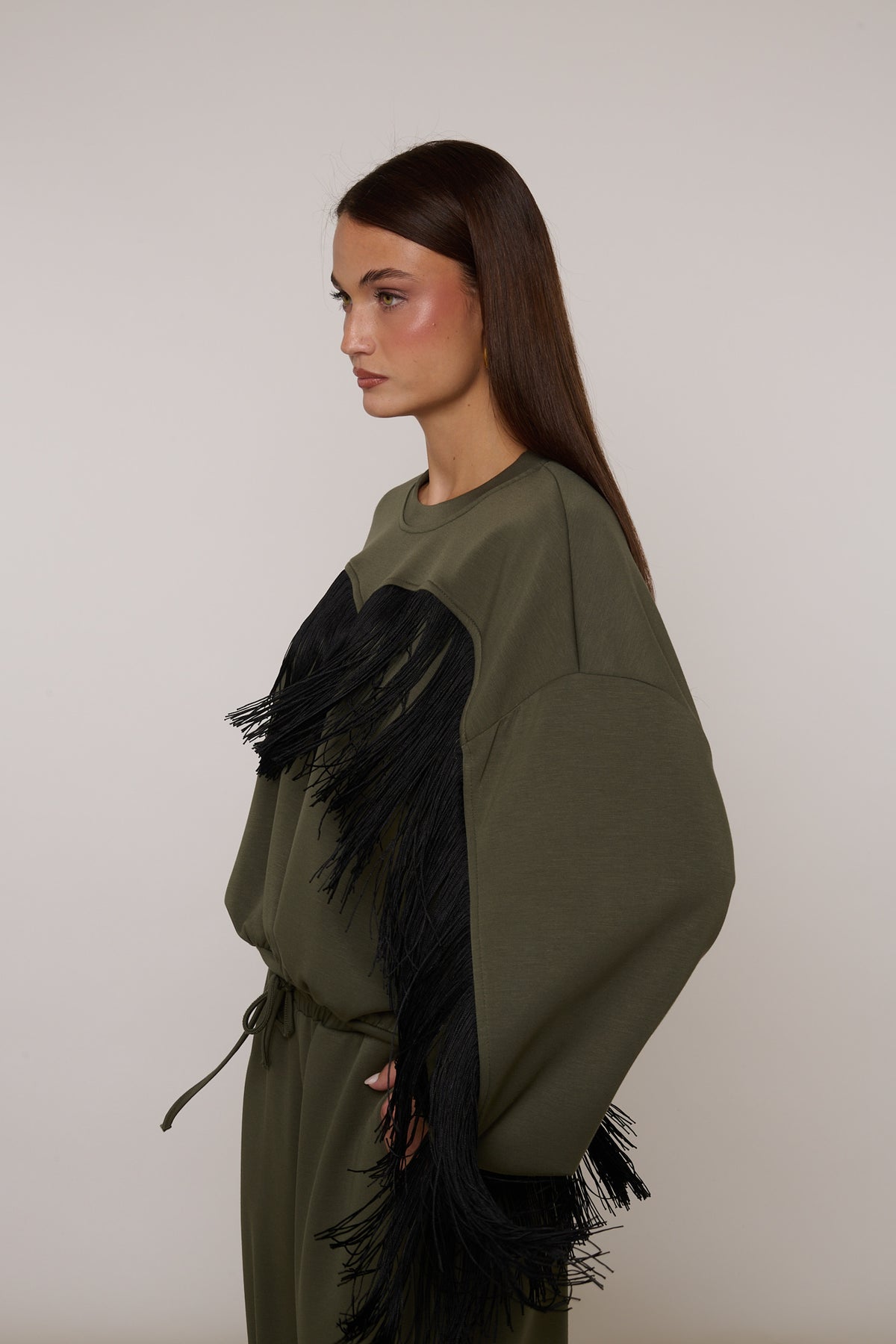 Felpa ‘FRANGE’ By Lumina Verde Militare