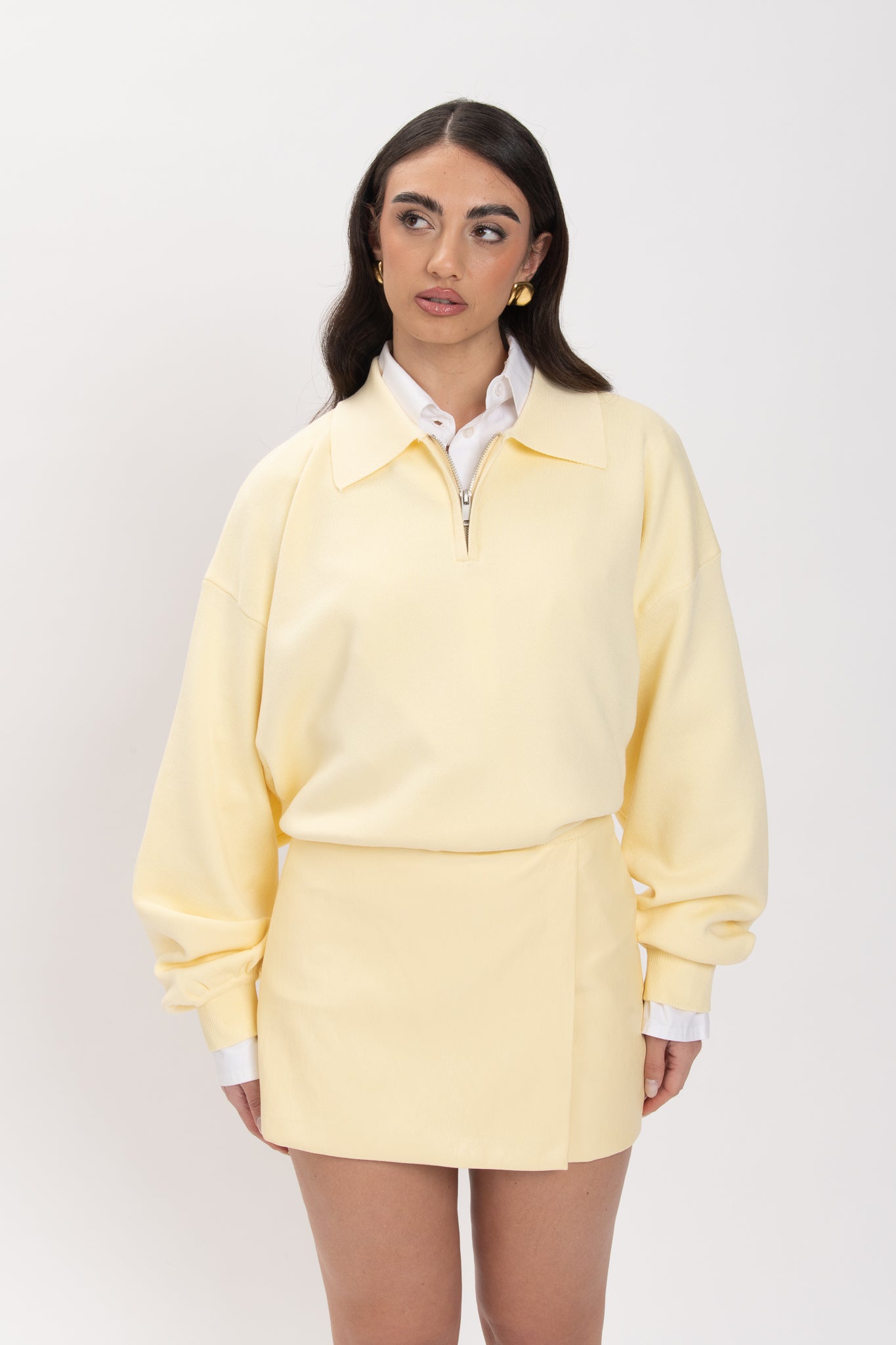 Gonna/Pantaloncino ‘IN ECOPELLE’ Gialla