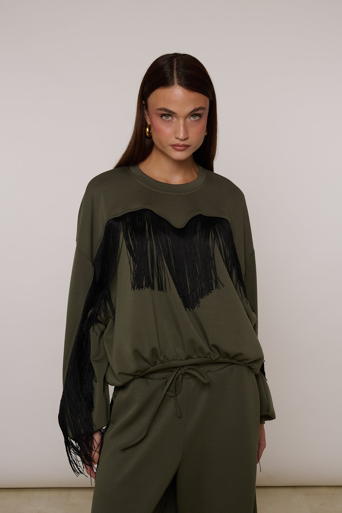 Felpa ‘FRANGE’ By Lumina Verde Militare