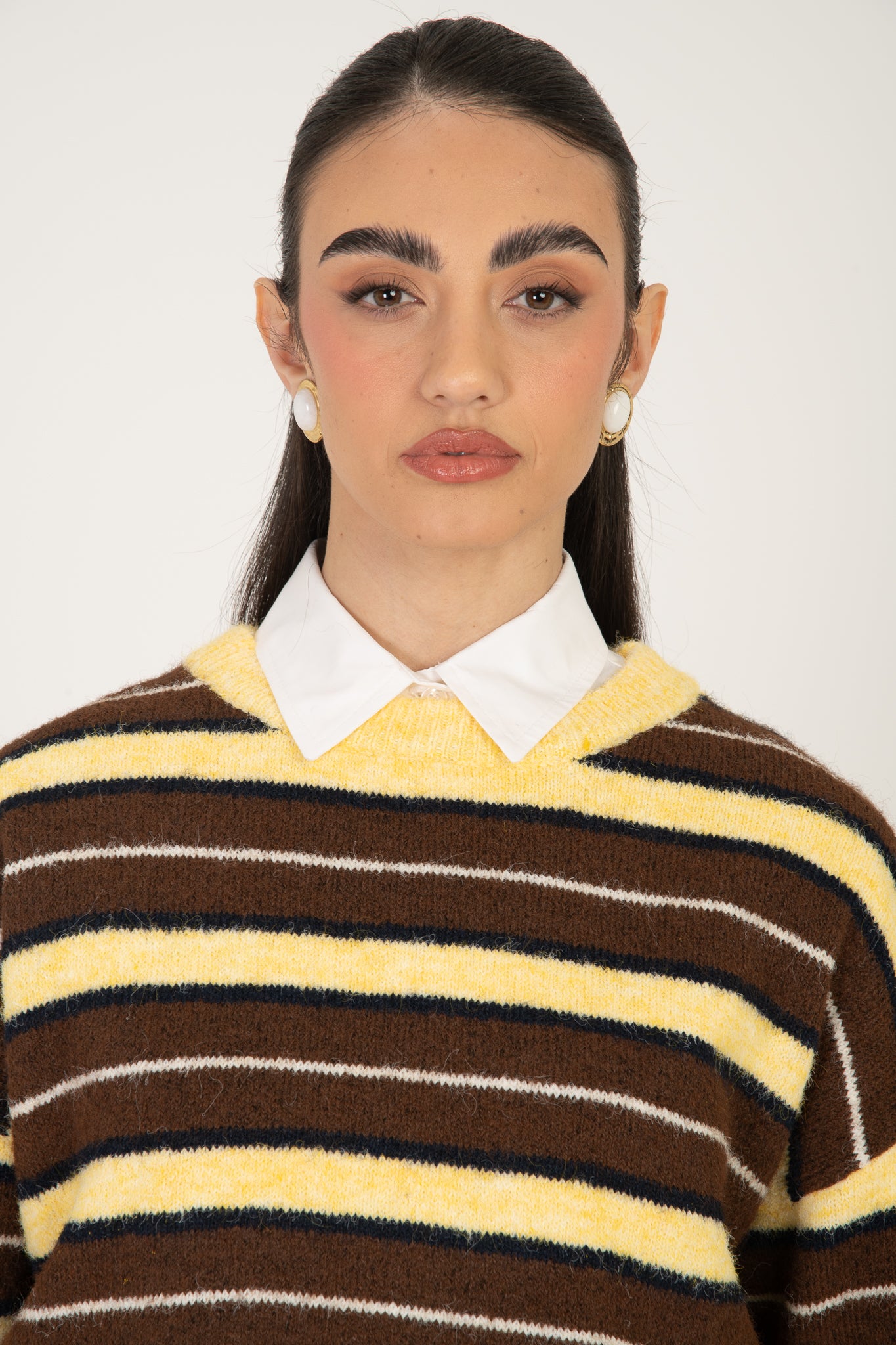 Orecchini ‘BOTTONE CON PERLA’ Oro