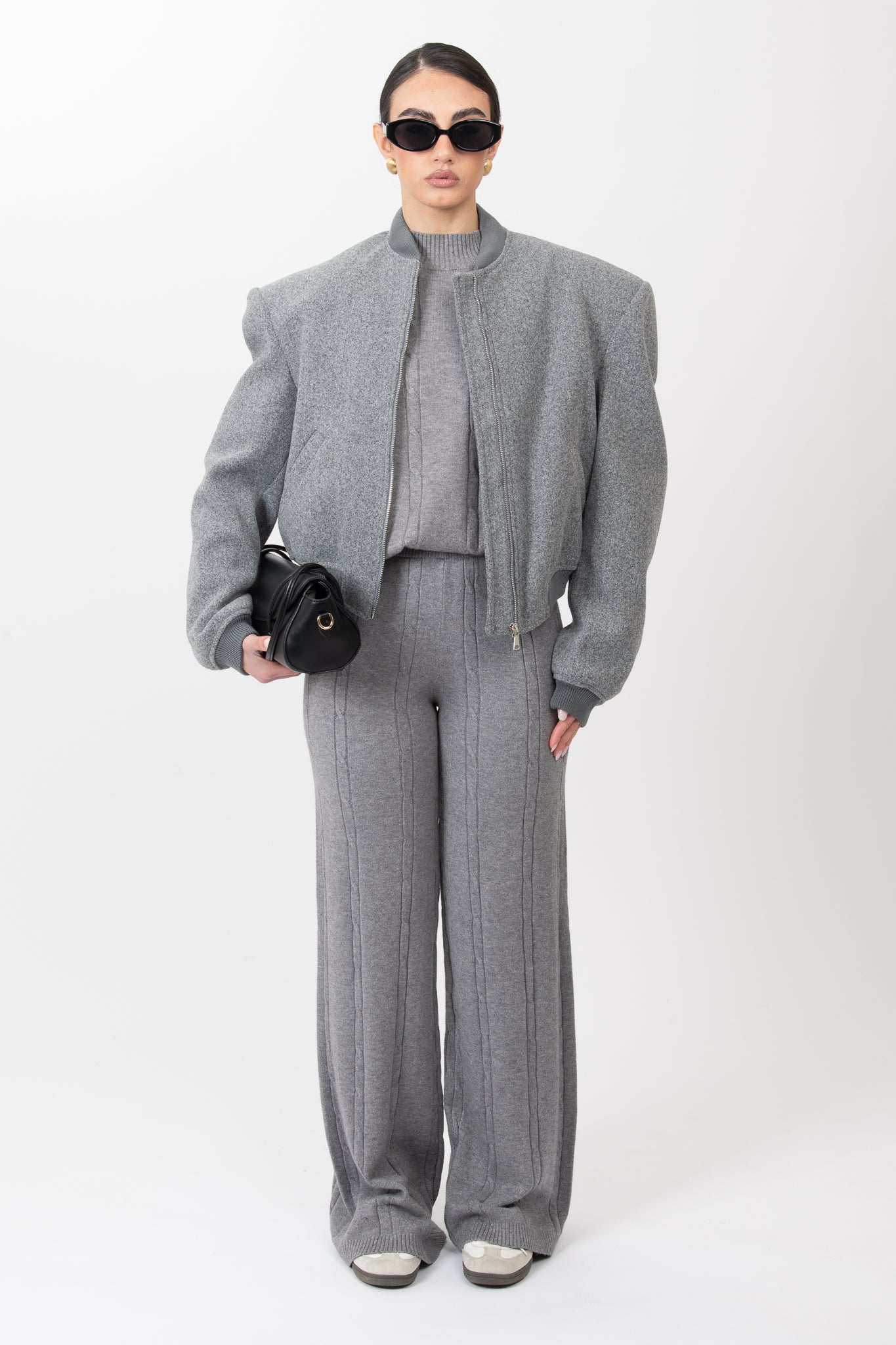 Bomber ‘MAXI SPALLINA’ 3&33 Grigio