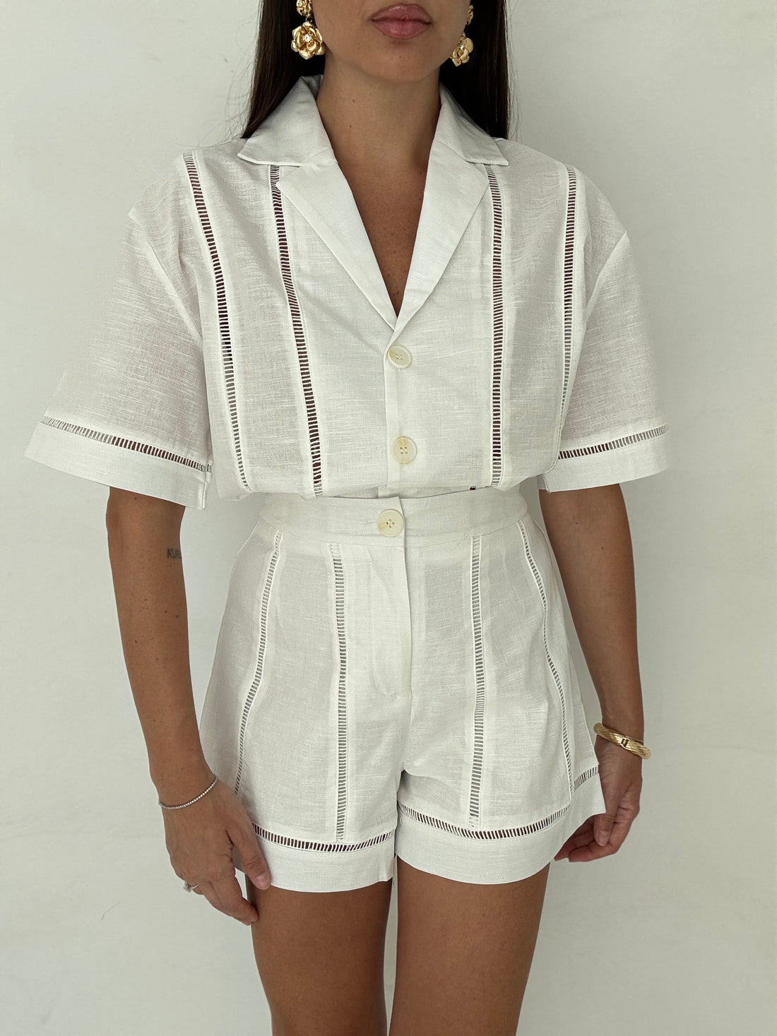 Coordinato ‘MALTA 30%LINO’ Bianco