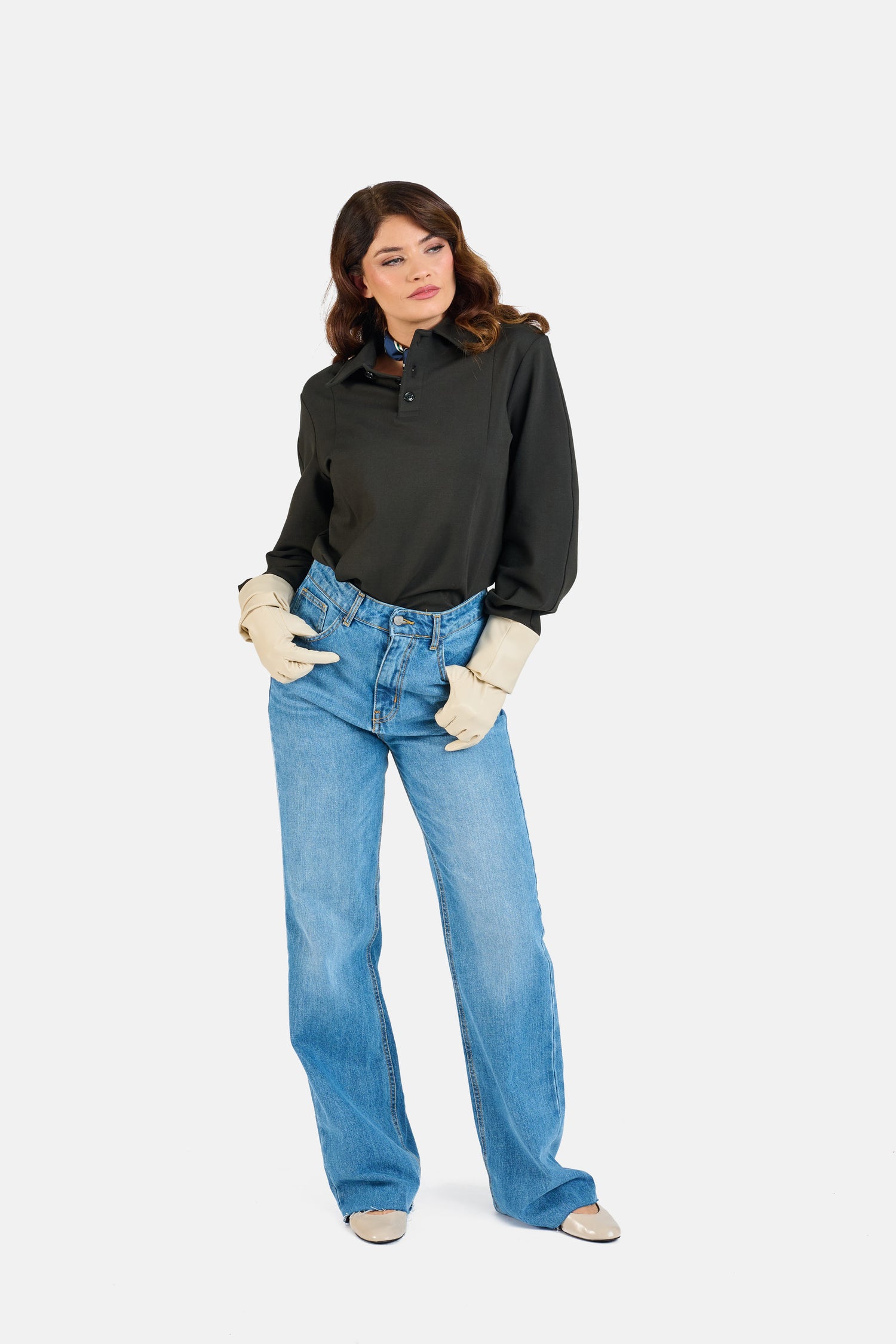 Polo/Felpa ‘3&33’ Verde Militare