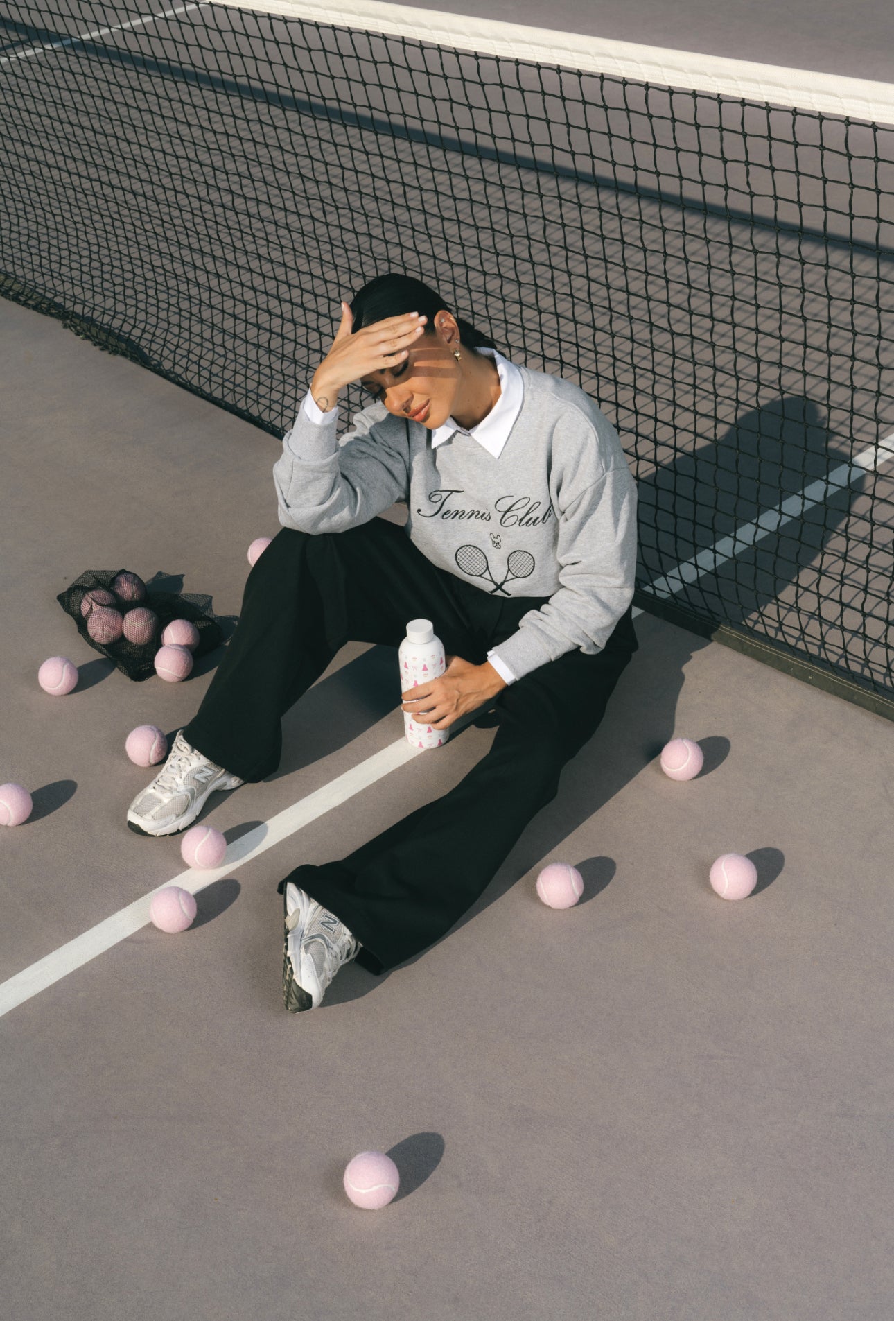 Felpa ‘TENNIS CLUB’ 3&33 Grigia