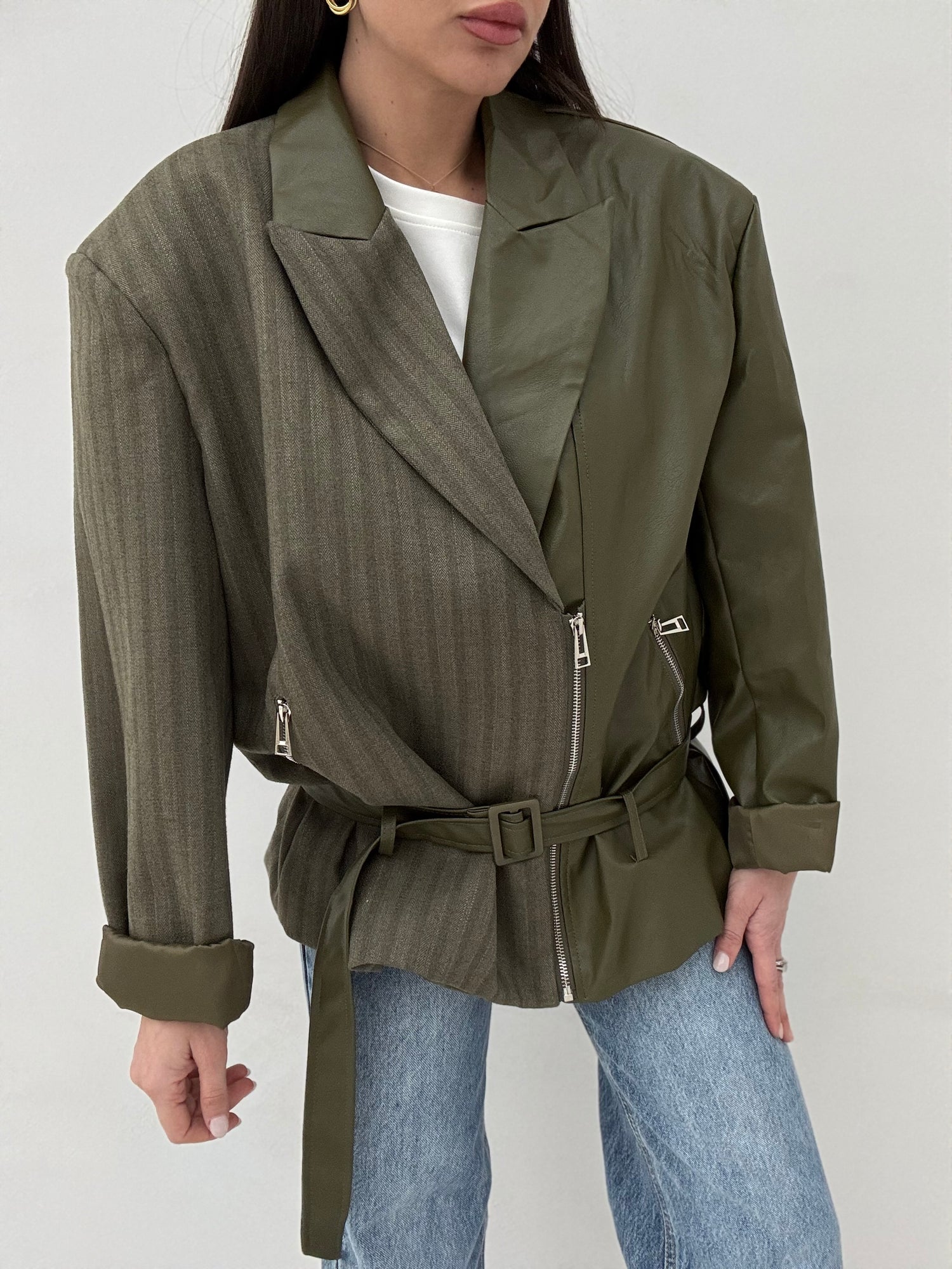 Blazer ‘DOUBLE’ Verde Militare