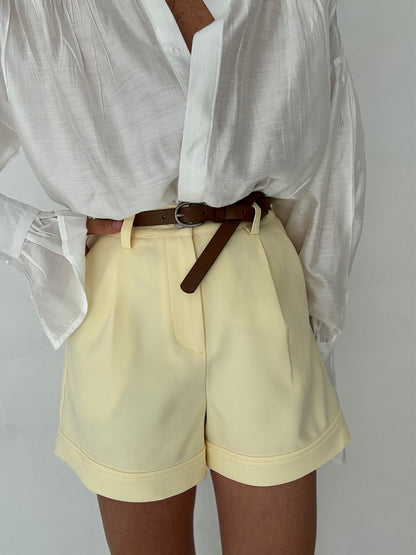 Pantaloncino ‘CLASSIC’ con cintura Giallo