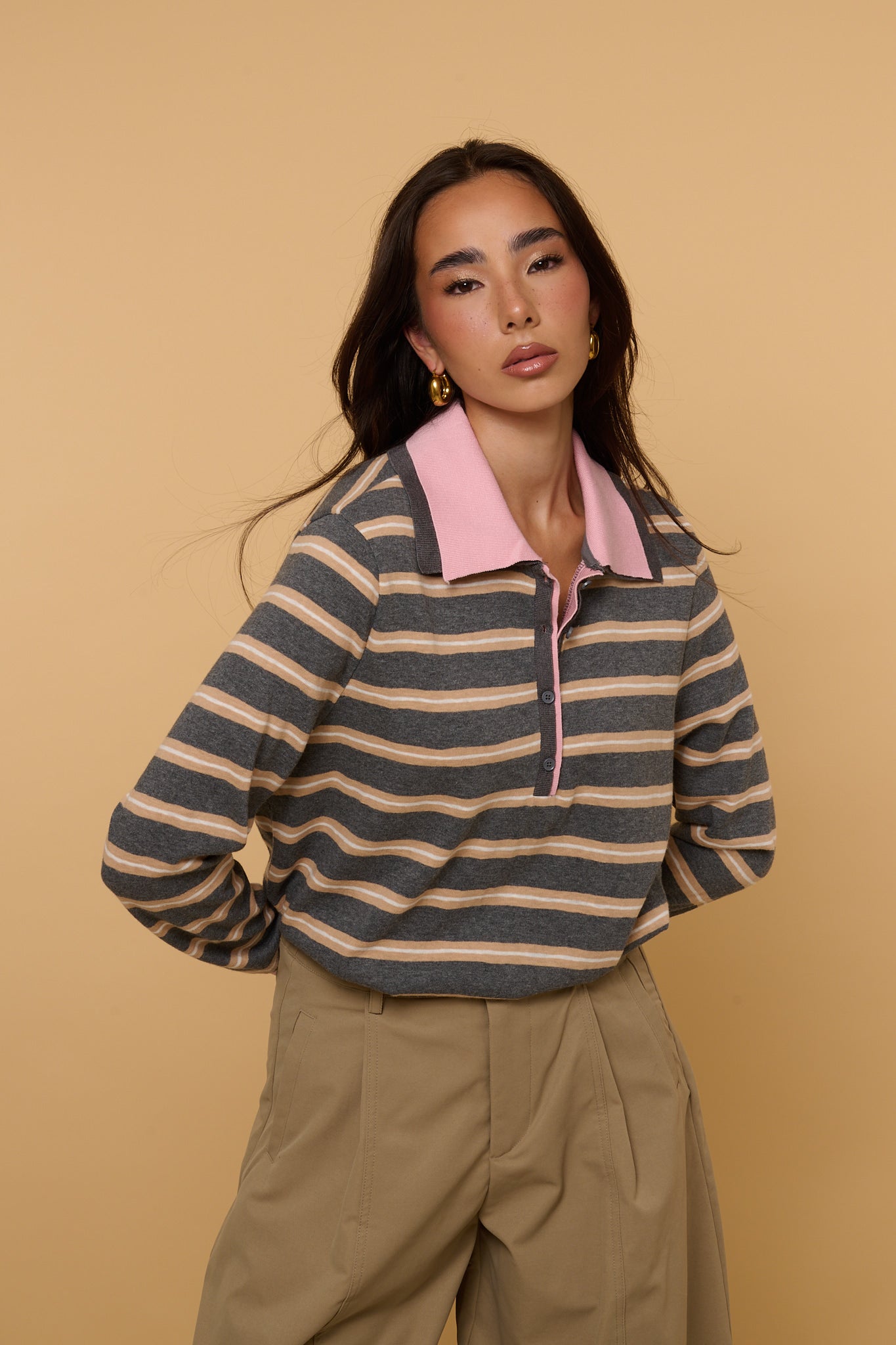 Maglione/Polo ‘60% COTONE’ By Lumina Grigio