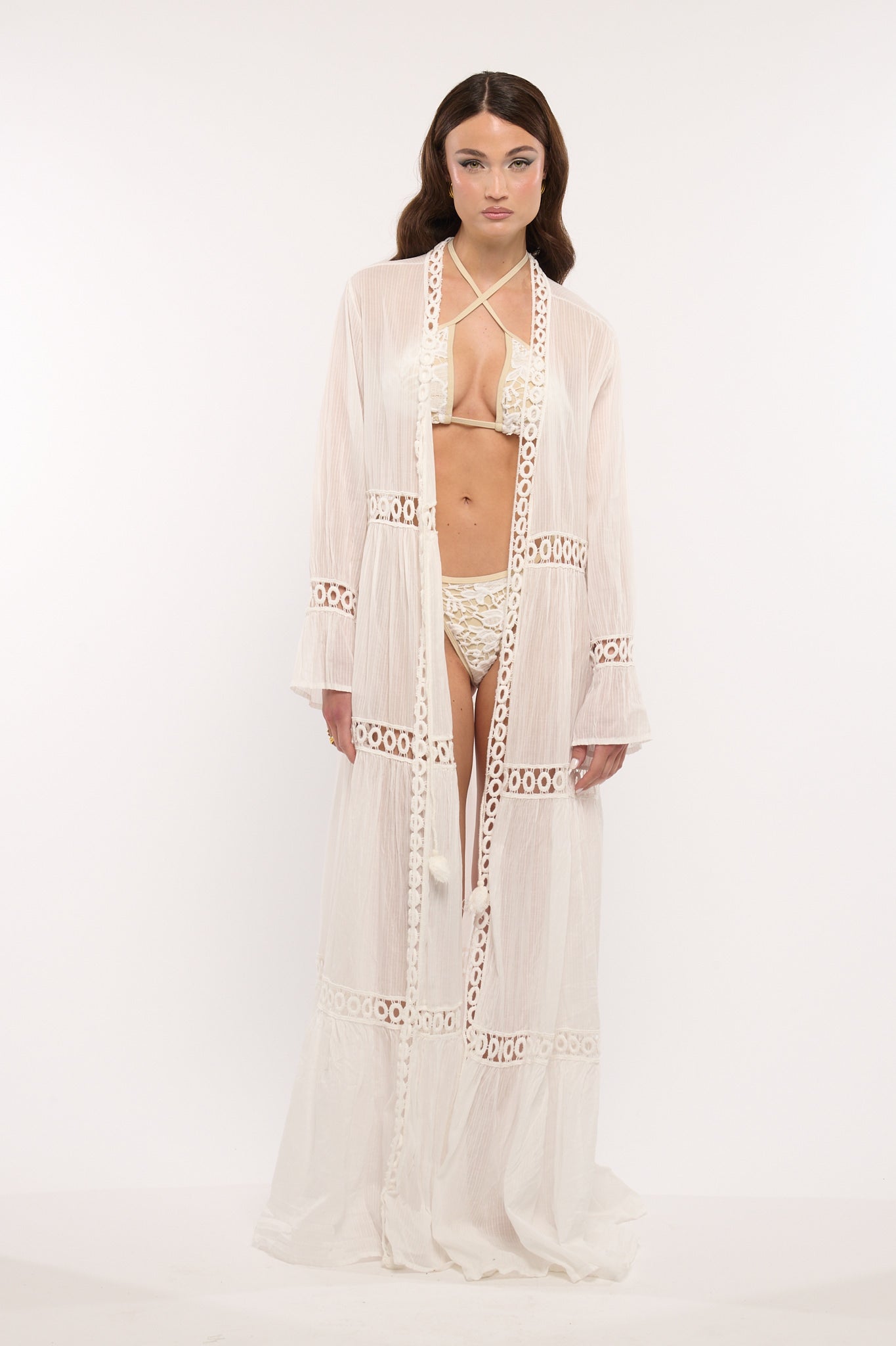 Kimono/Copricostume ‘TRAFORATO’ by Lumina Bianco