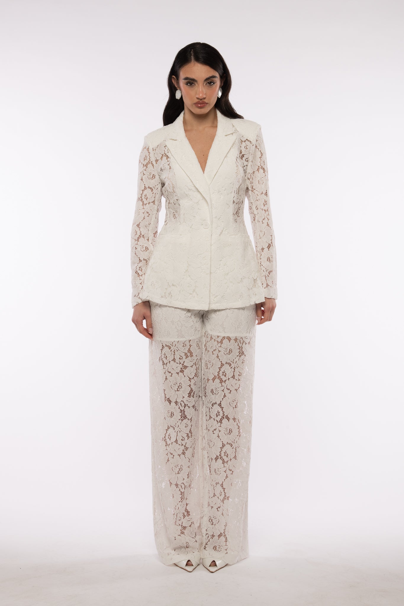 Tailleur ‘IN PIZZO’ Bianco