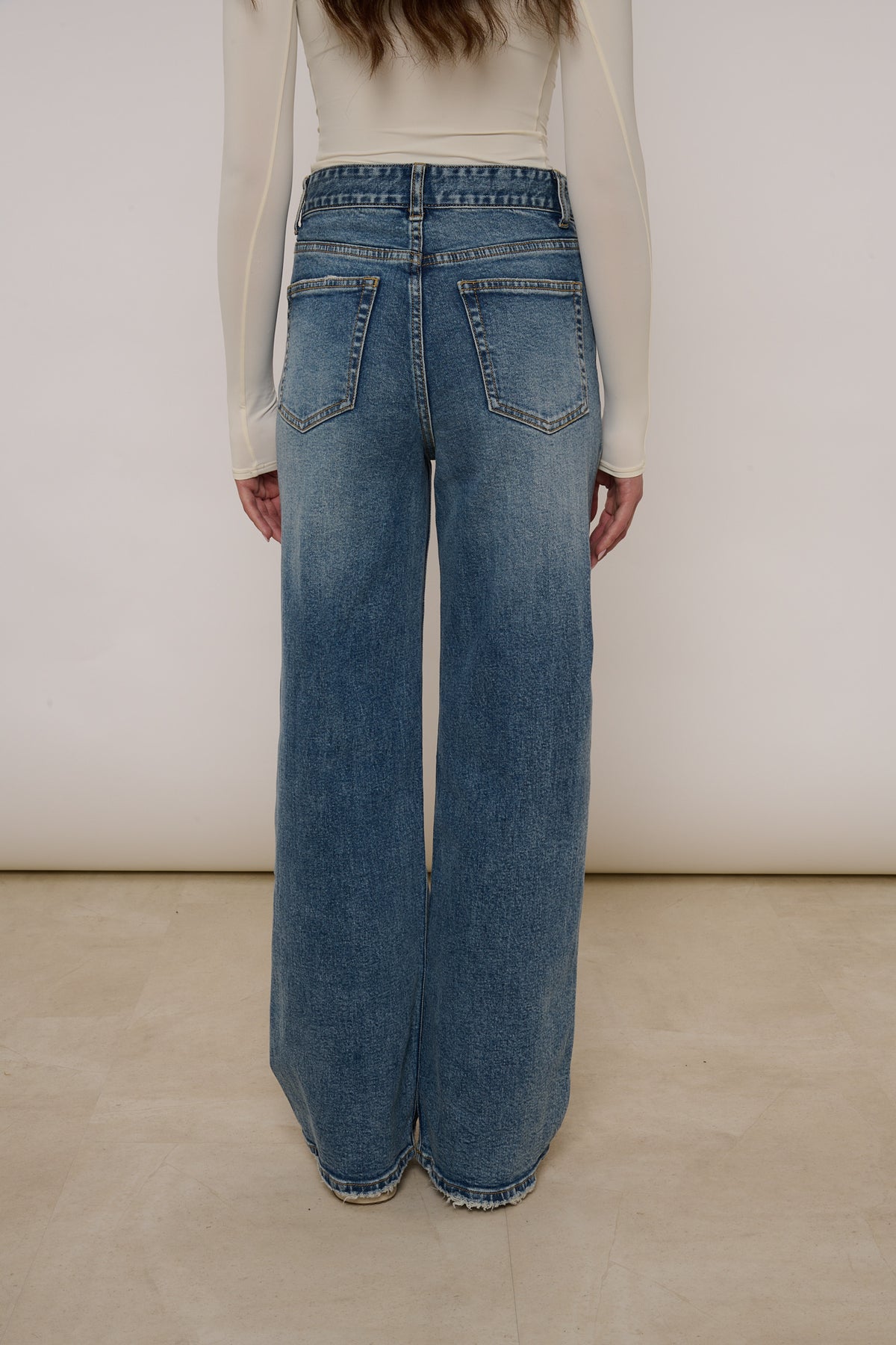 JEANS ‘WIDE LEG’ Denim Medio